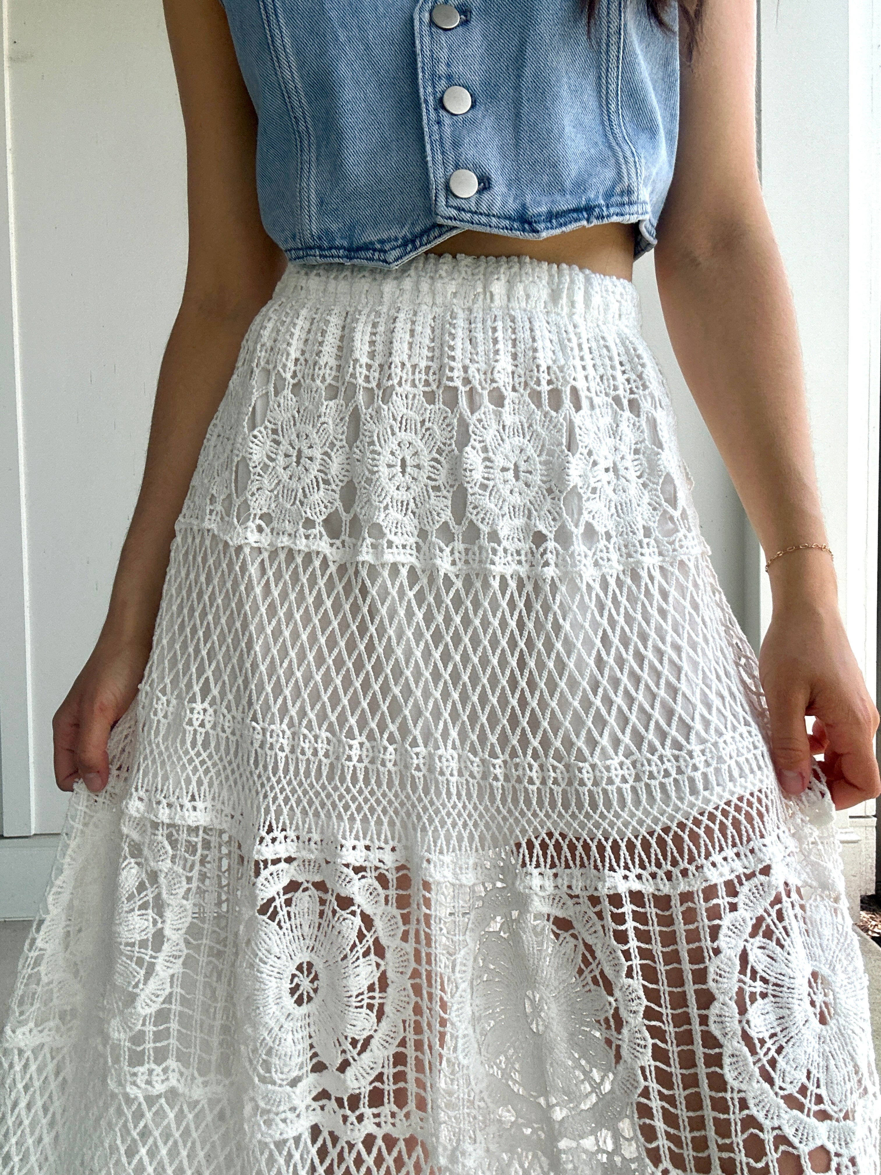 Lizzy Crochet Skirt Top