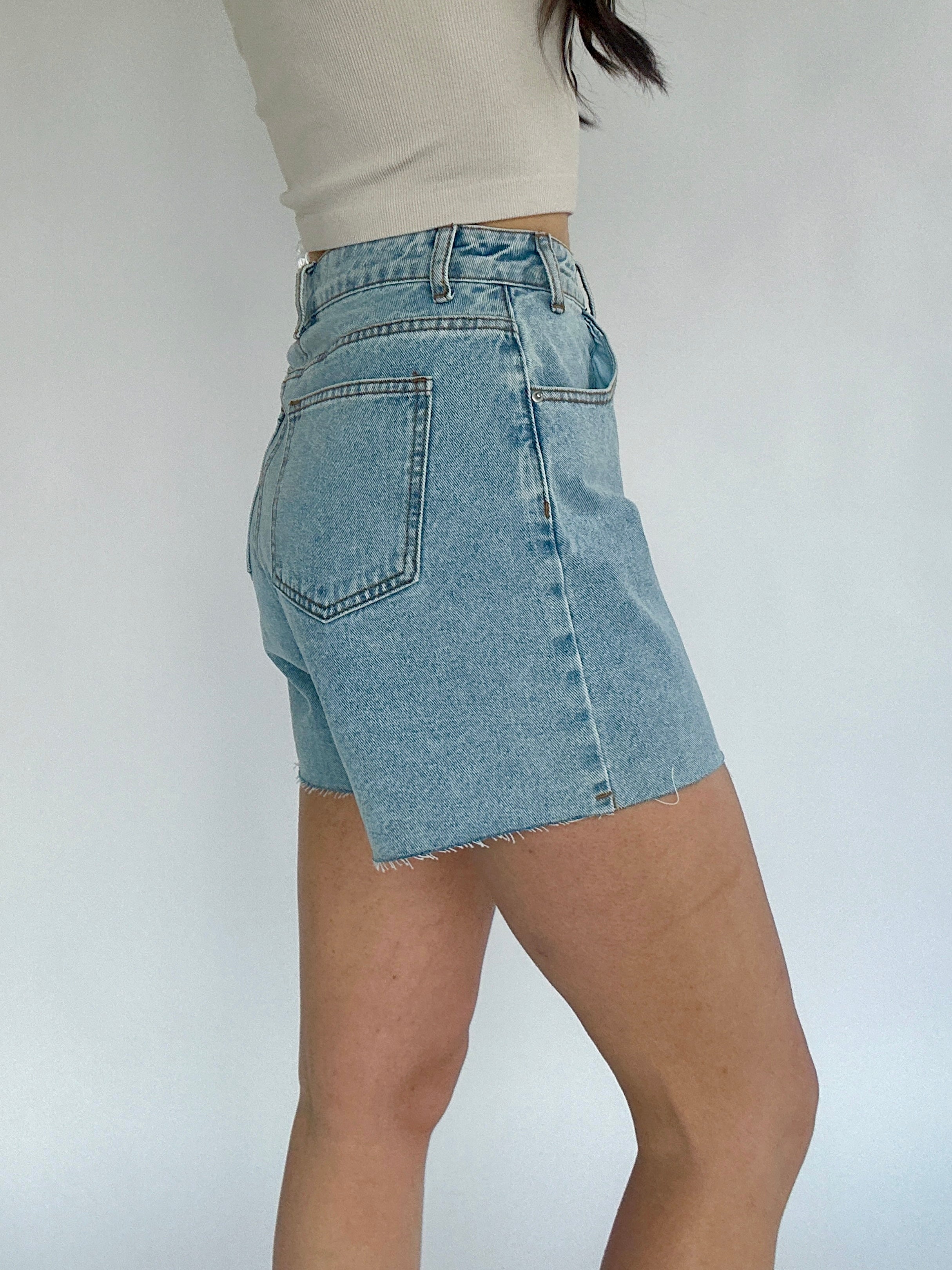 Lonesome Days Denim Shorts Side