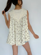 Megan Pearl Floral Vest Top Back