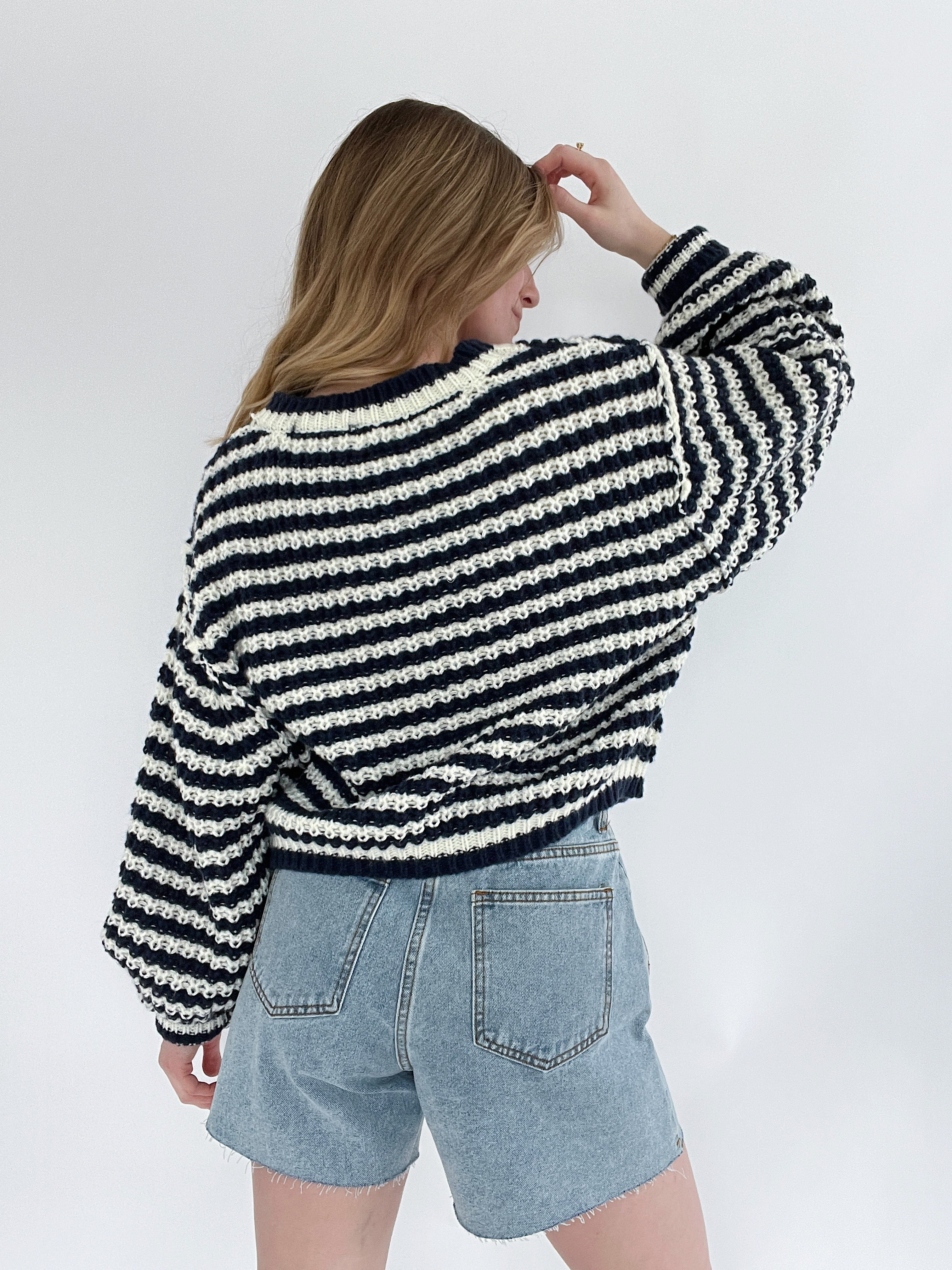 Millie Striped Sweater Back