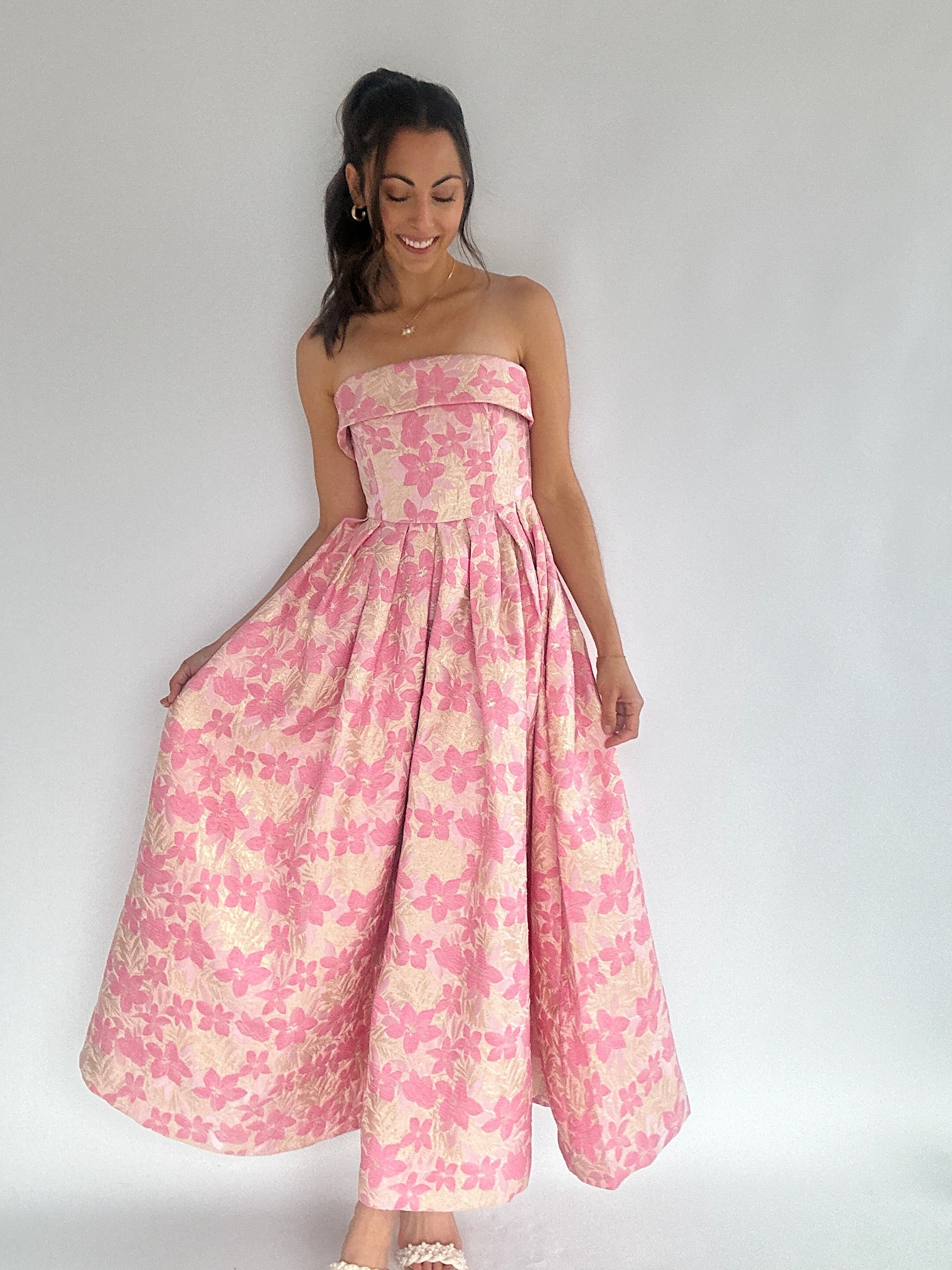 Miss Audrey Floral Midi Dress Front