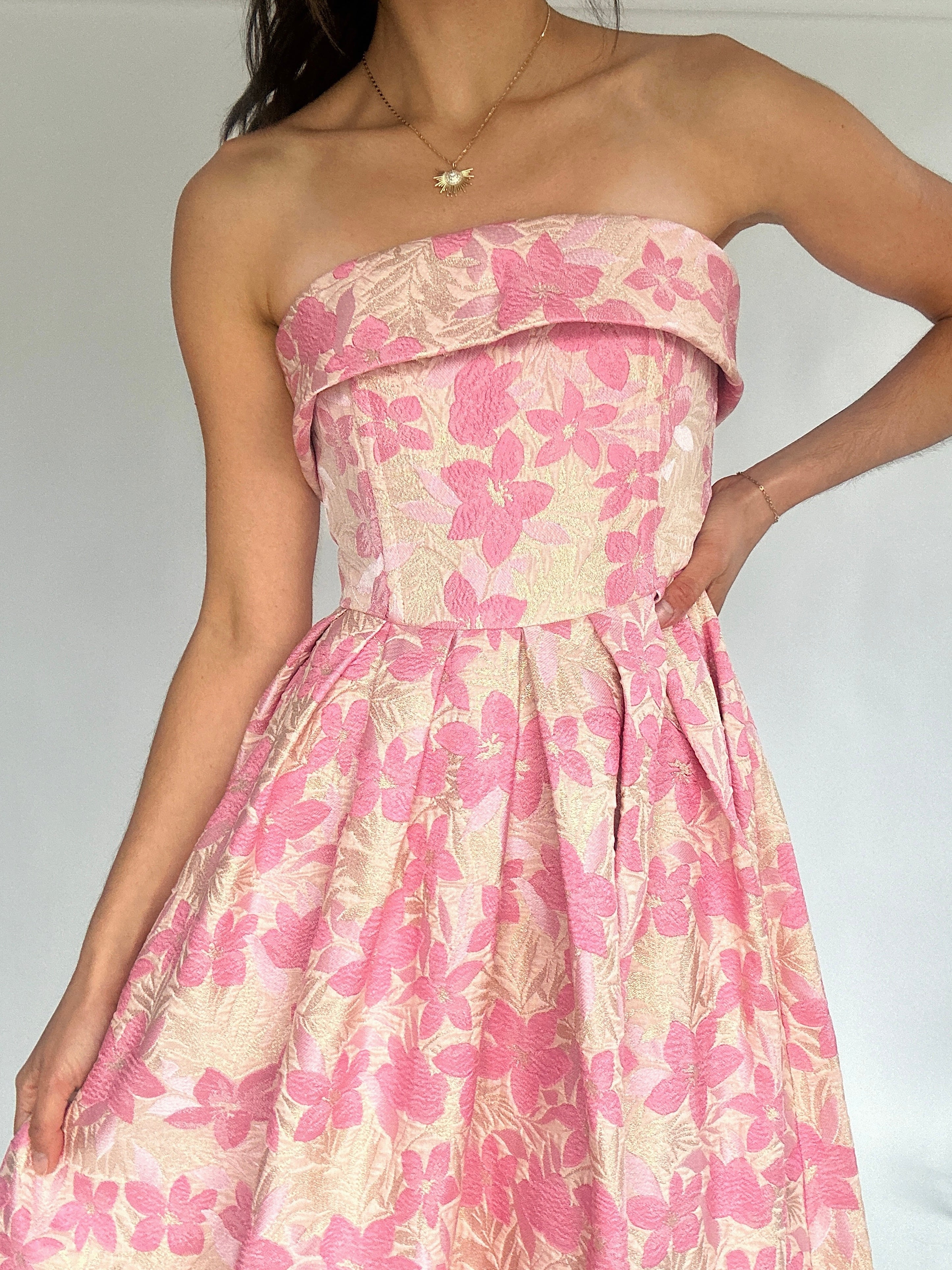 Miss Audrey Floral Midi Dress Top