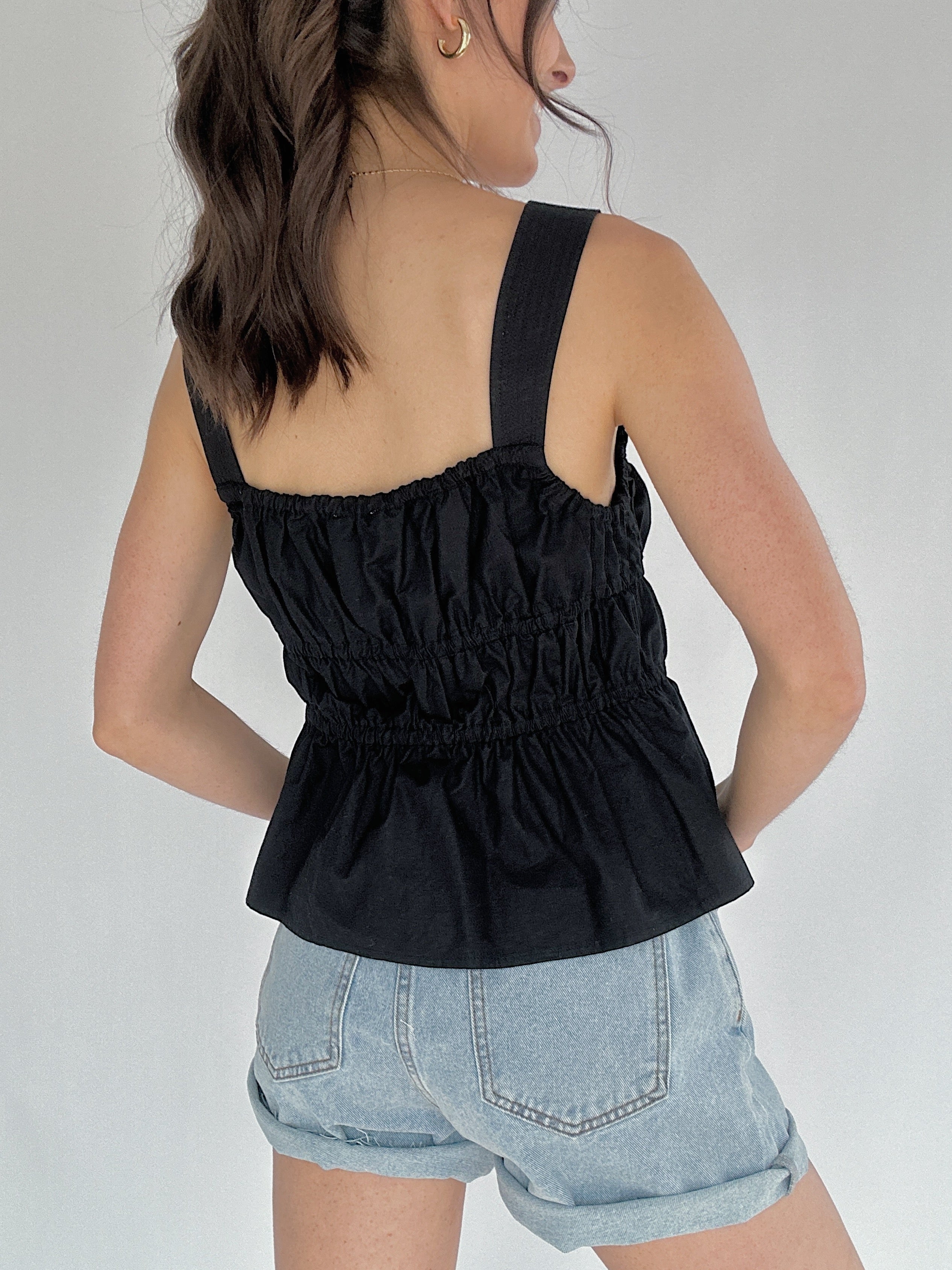Nicco Tie Tank Black Back