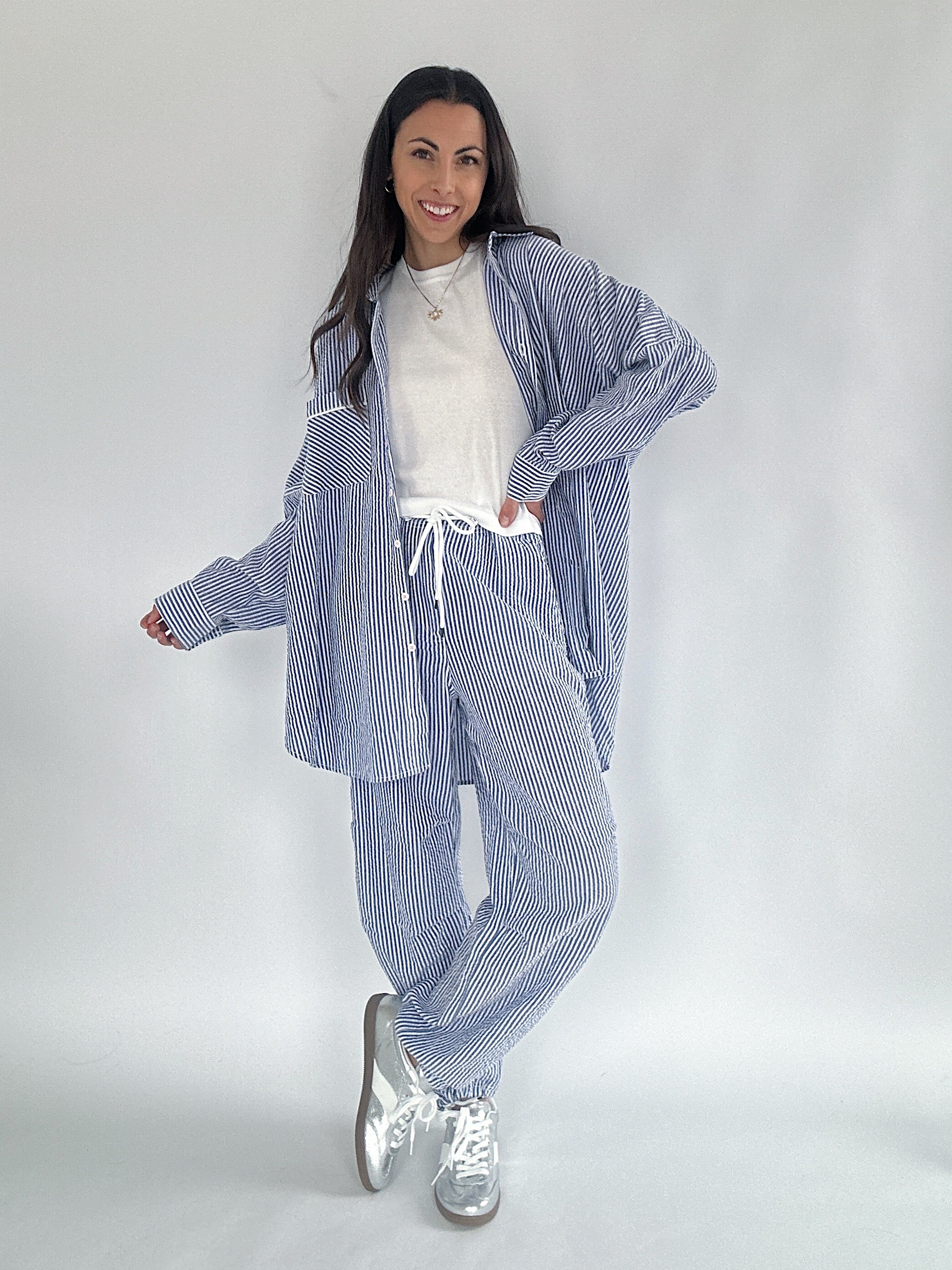 Olly Button Down Top Set