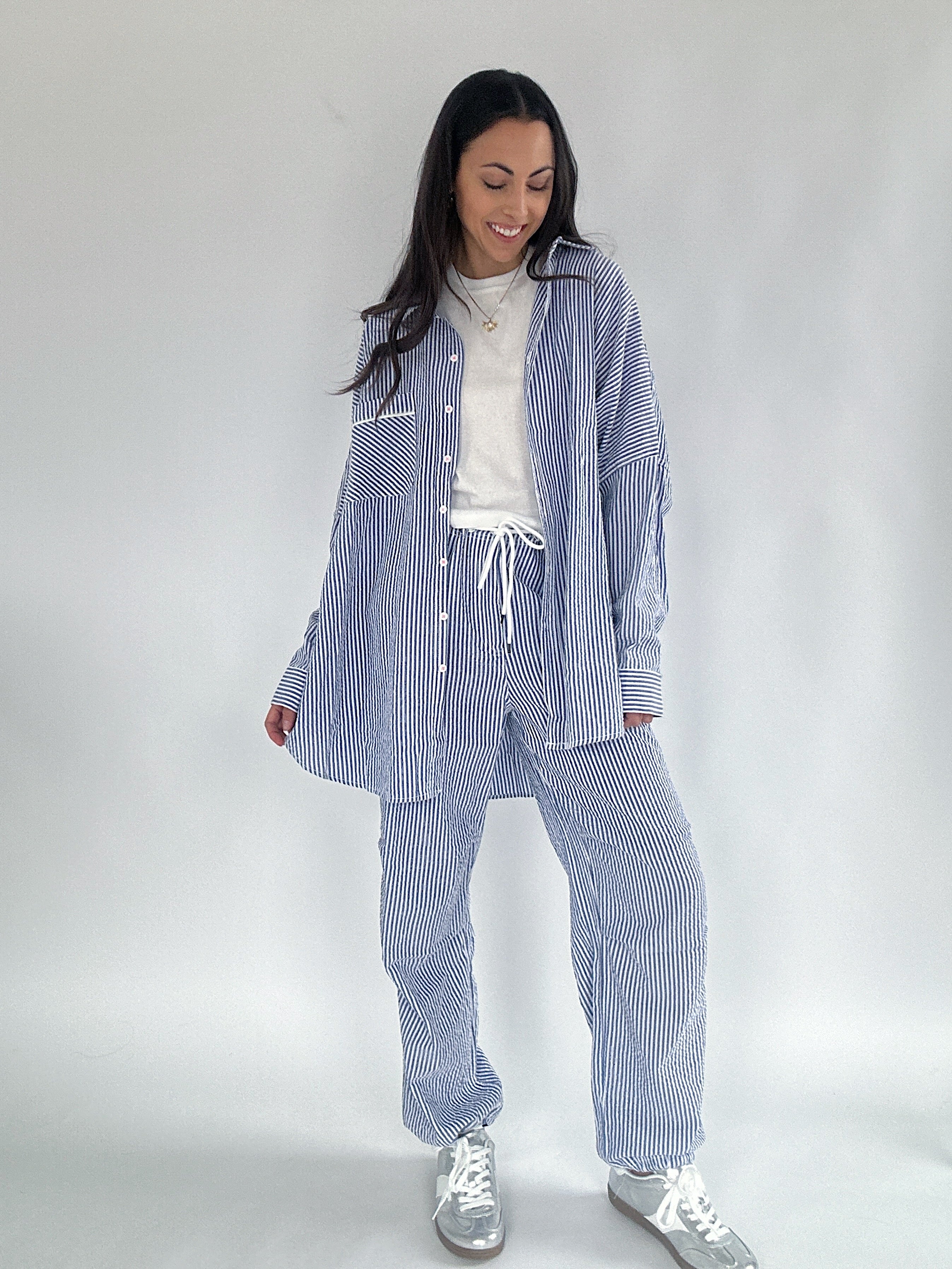 Olly Button Down Top Set