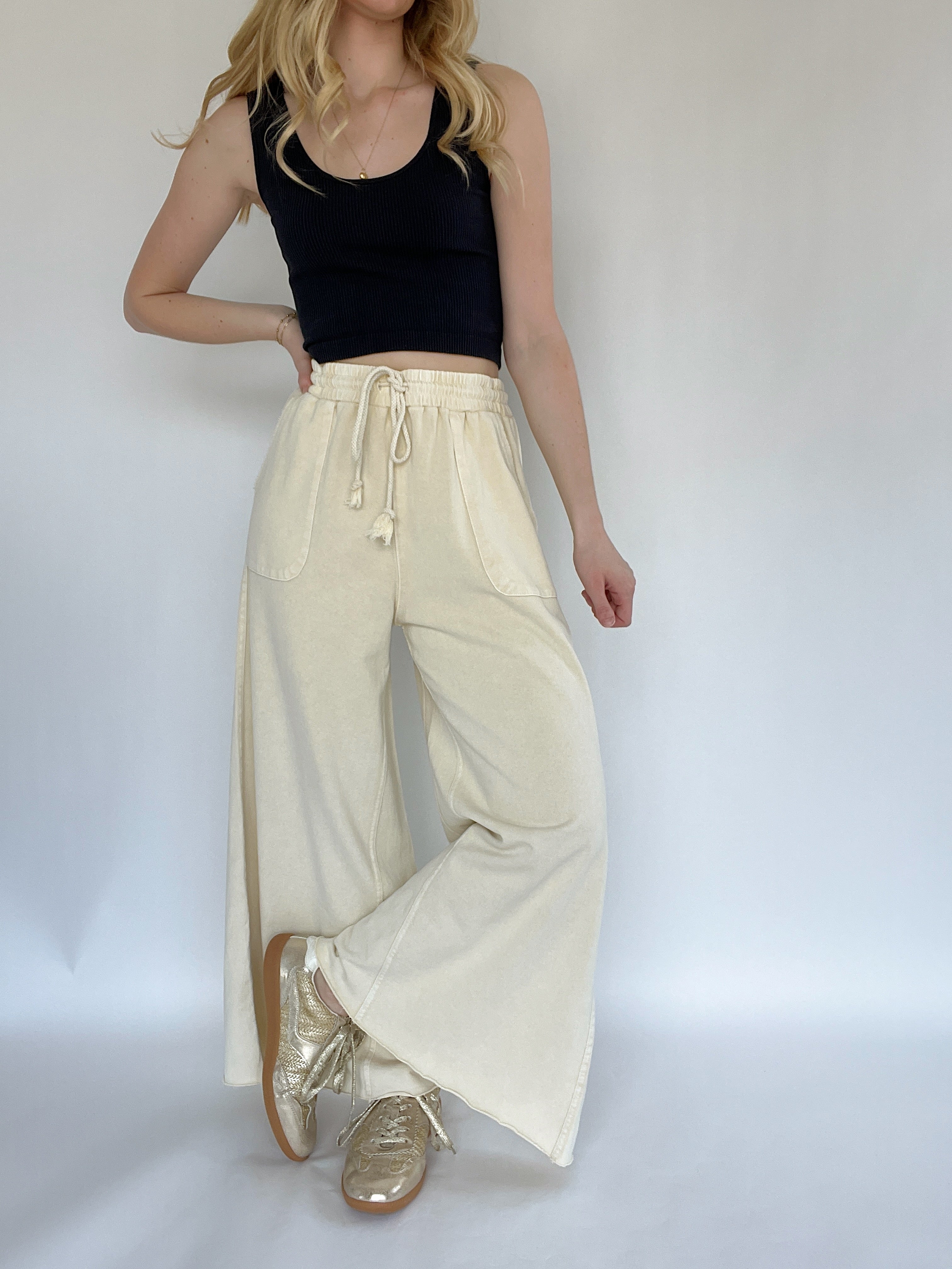 On The Road Again Pants Ecru