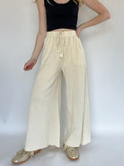 On The Road Again Pants Ecru Front