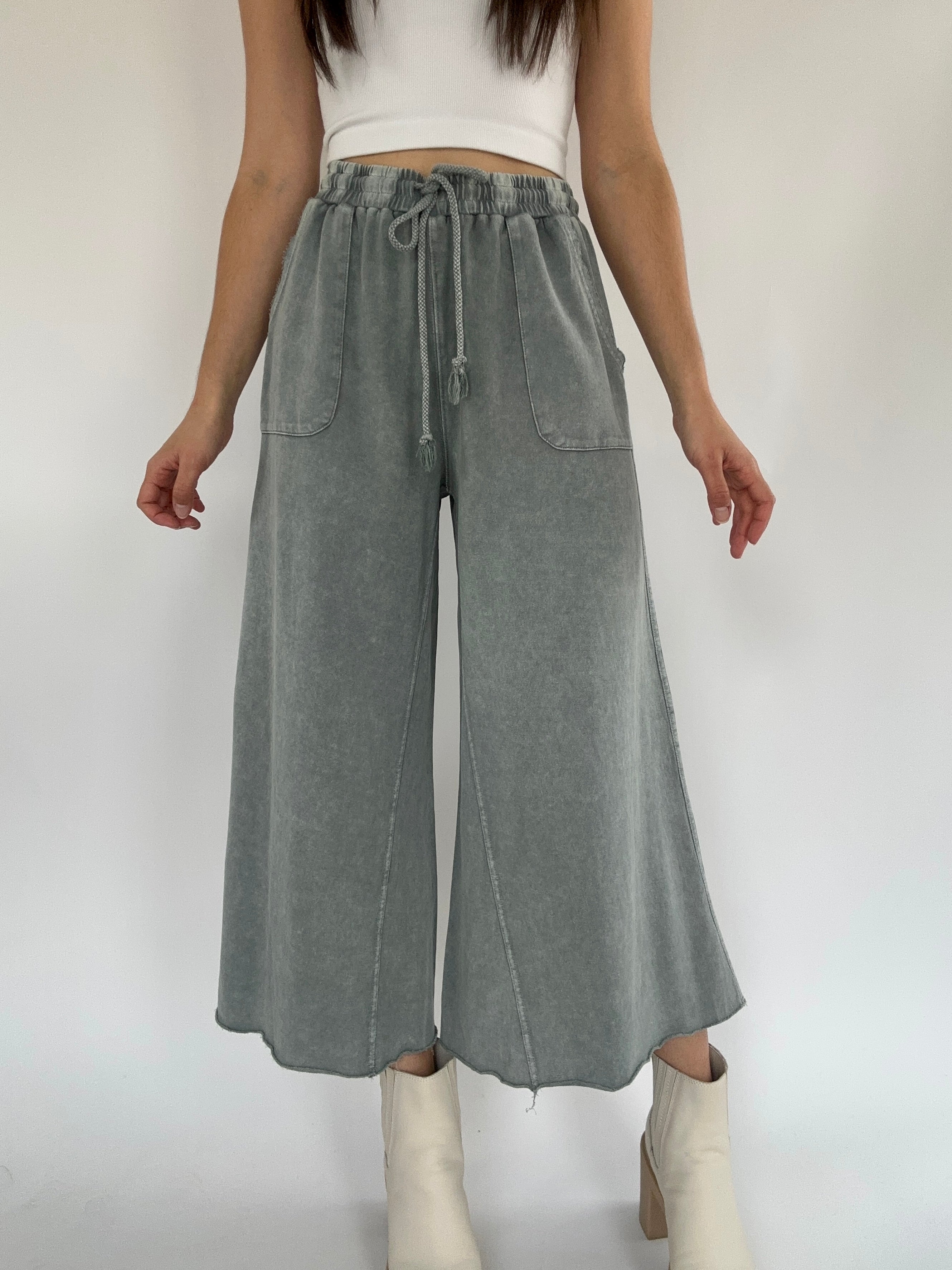 On The Road Again Pants Faded Teal