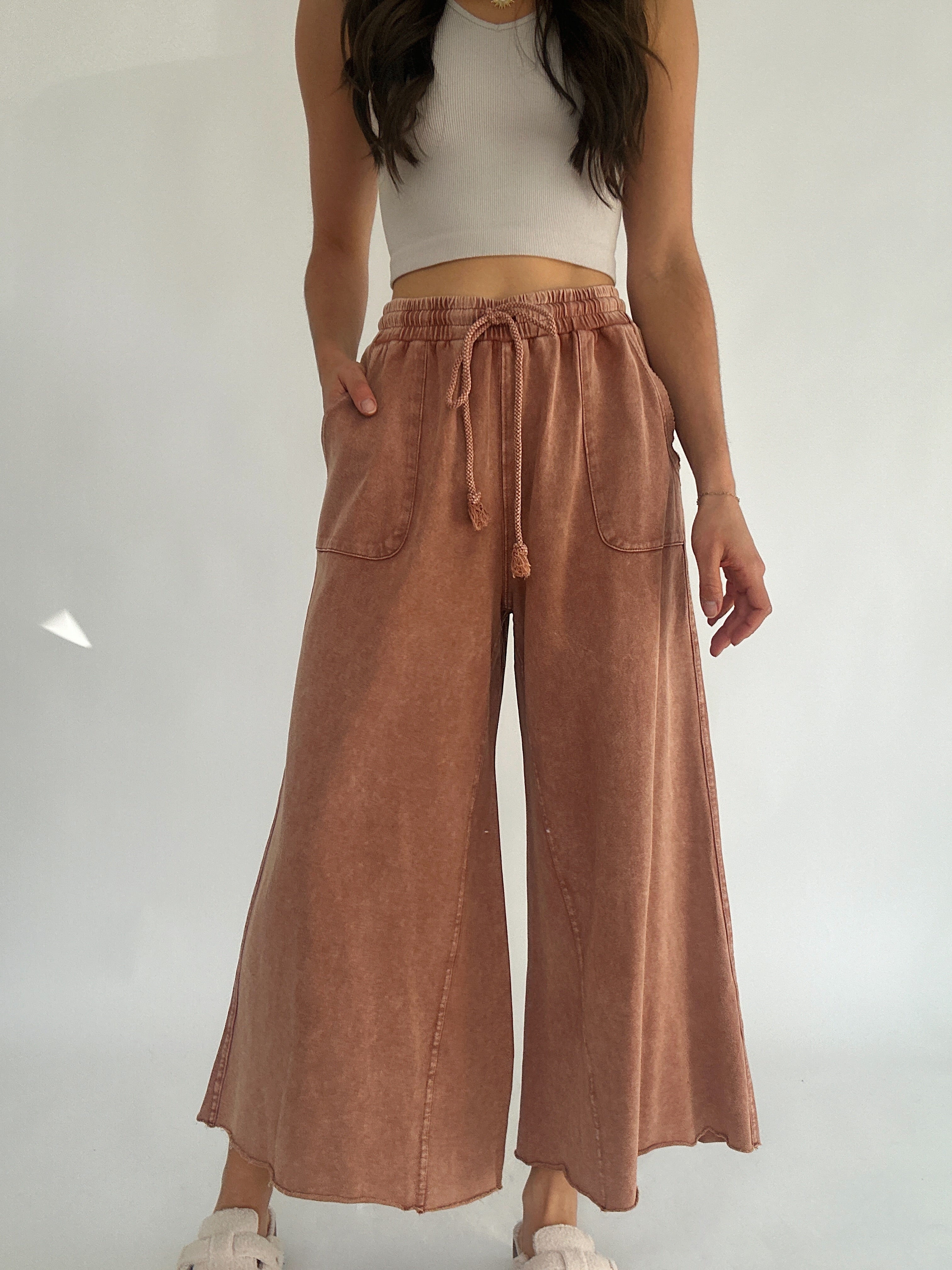 On The Road Again Pants Red Bean