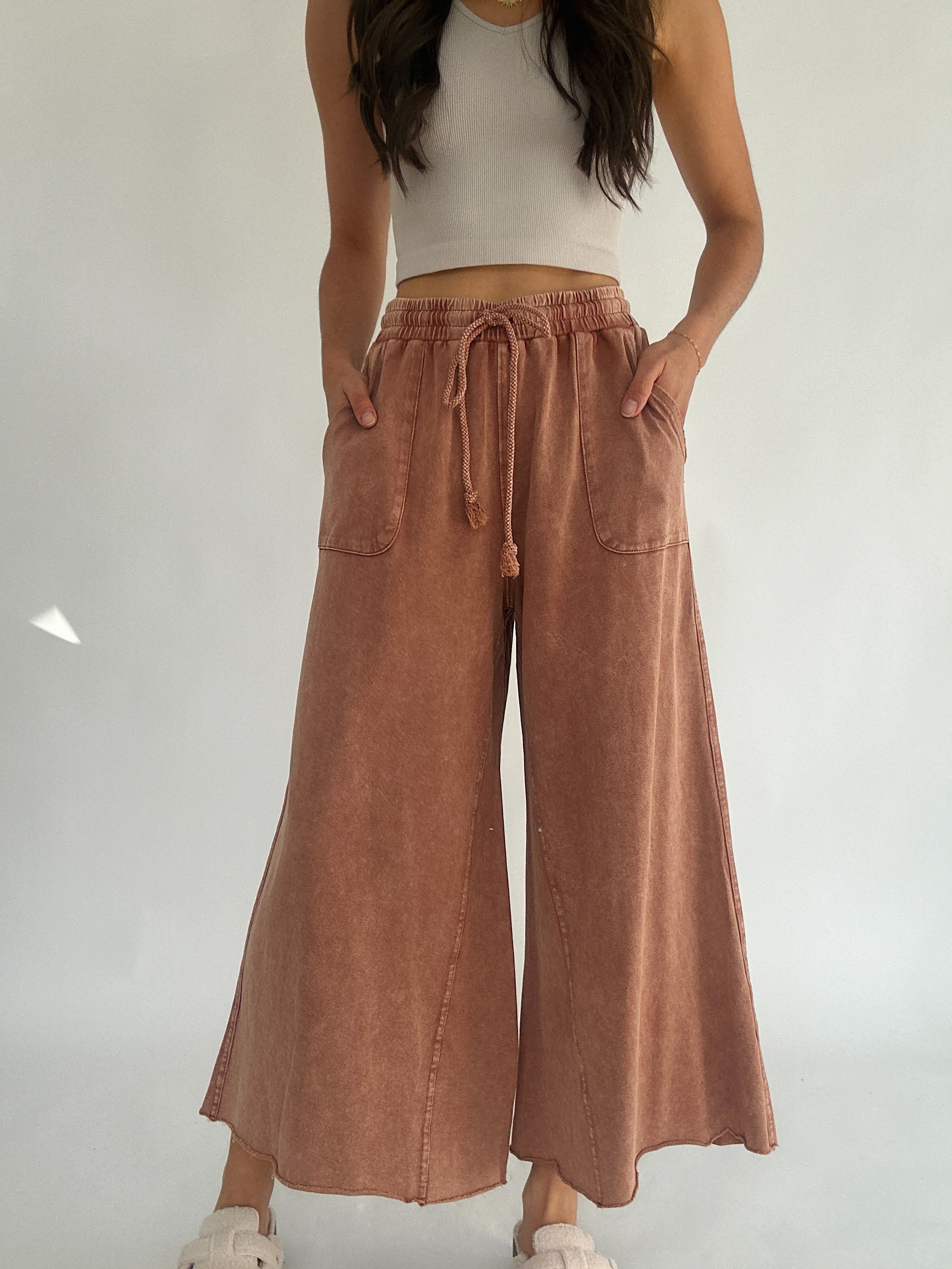 On The Road Again Pants Red Bean Front