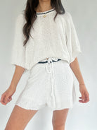 On Your Side Knit Shorts Set