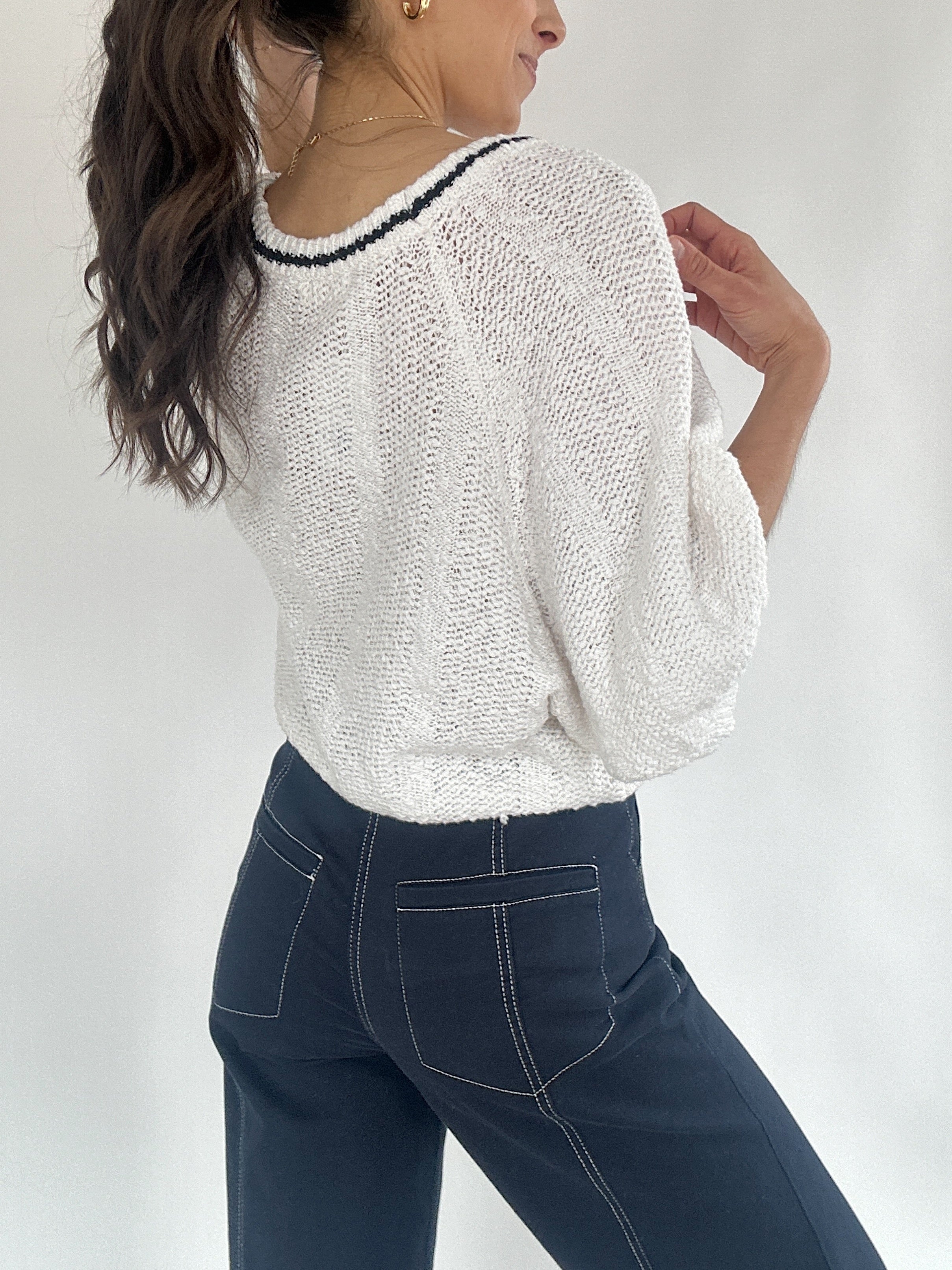 On Your Side Knit Top Back