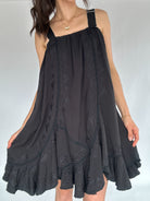 Picture Of You Black Mini Dress Front