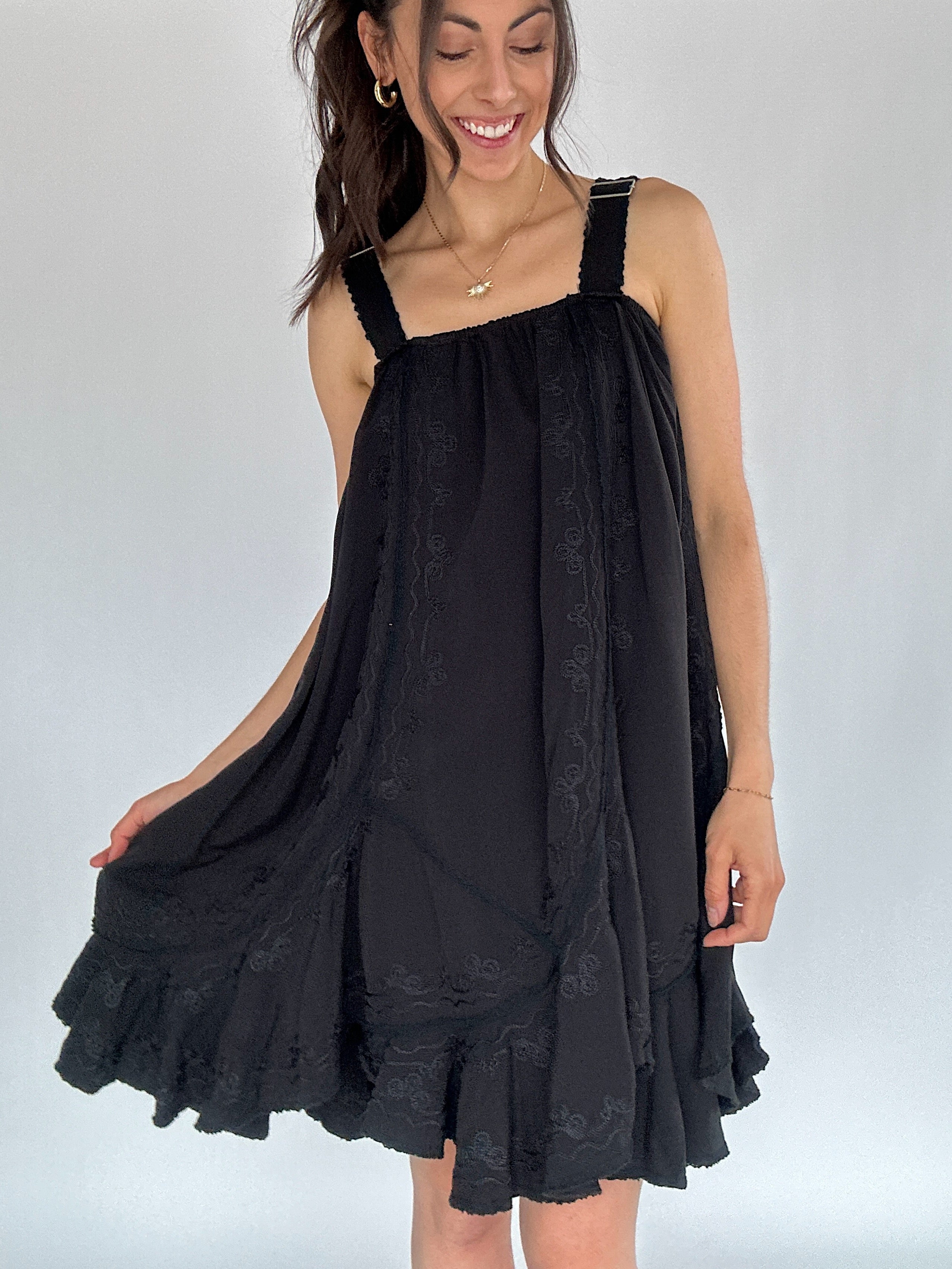Picture Of You Black Mini Dress Front 3