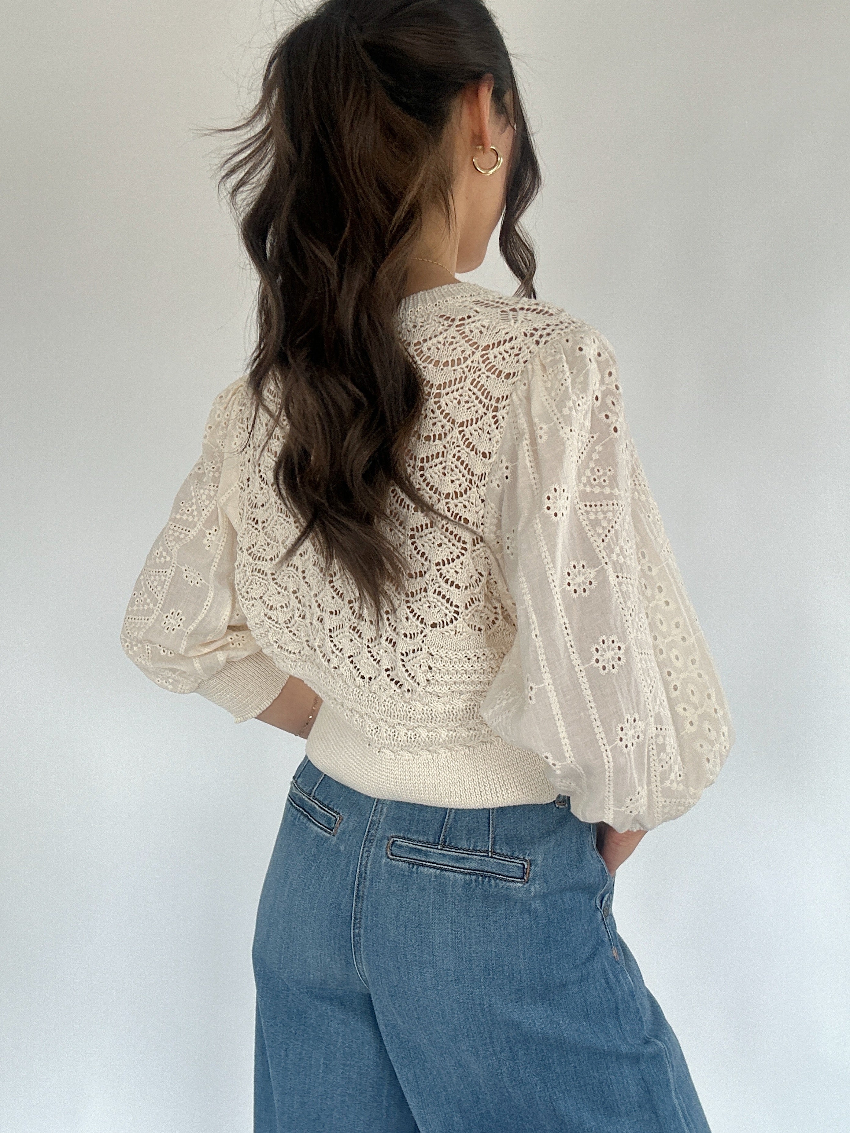 Poetry Cardigan Top Back