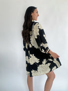 Raine Floral Mini Dress Back