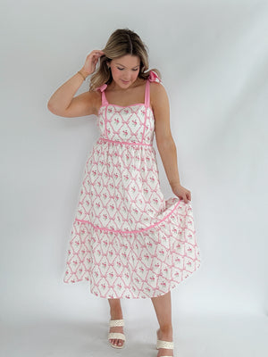 Rosie Pink Bow Dress