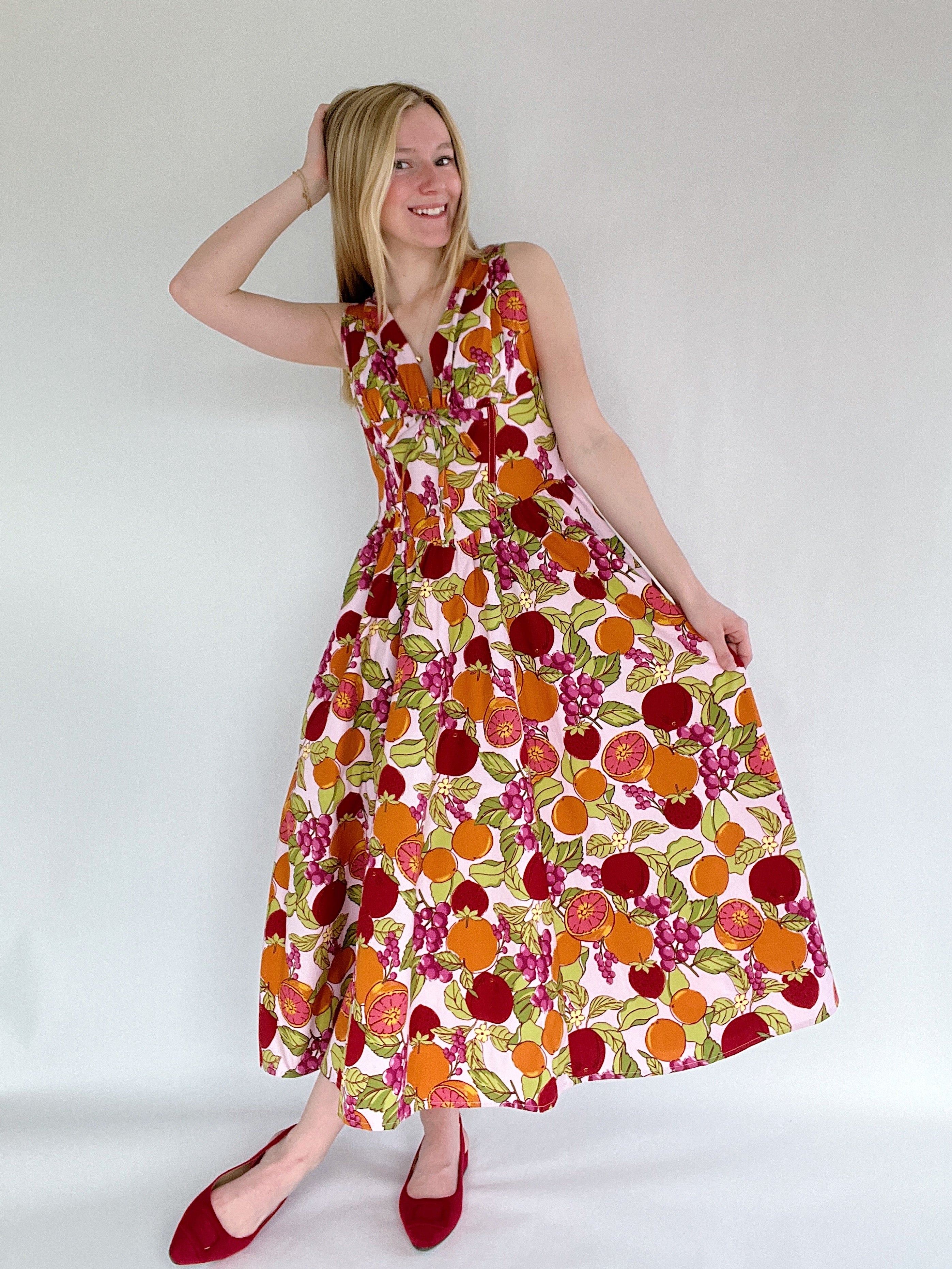 Sangria Sunset Midi Dress
