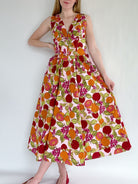 Sangria Sunset Midi Dress Front