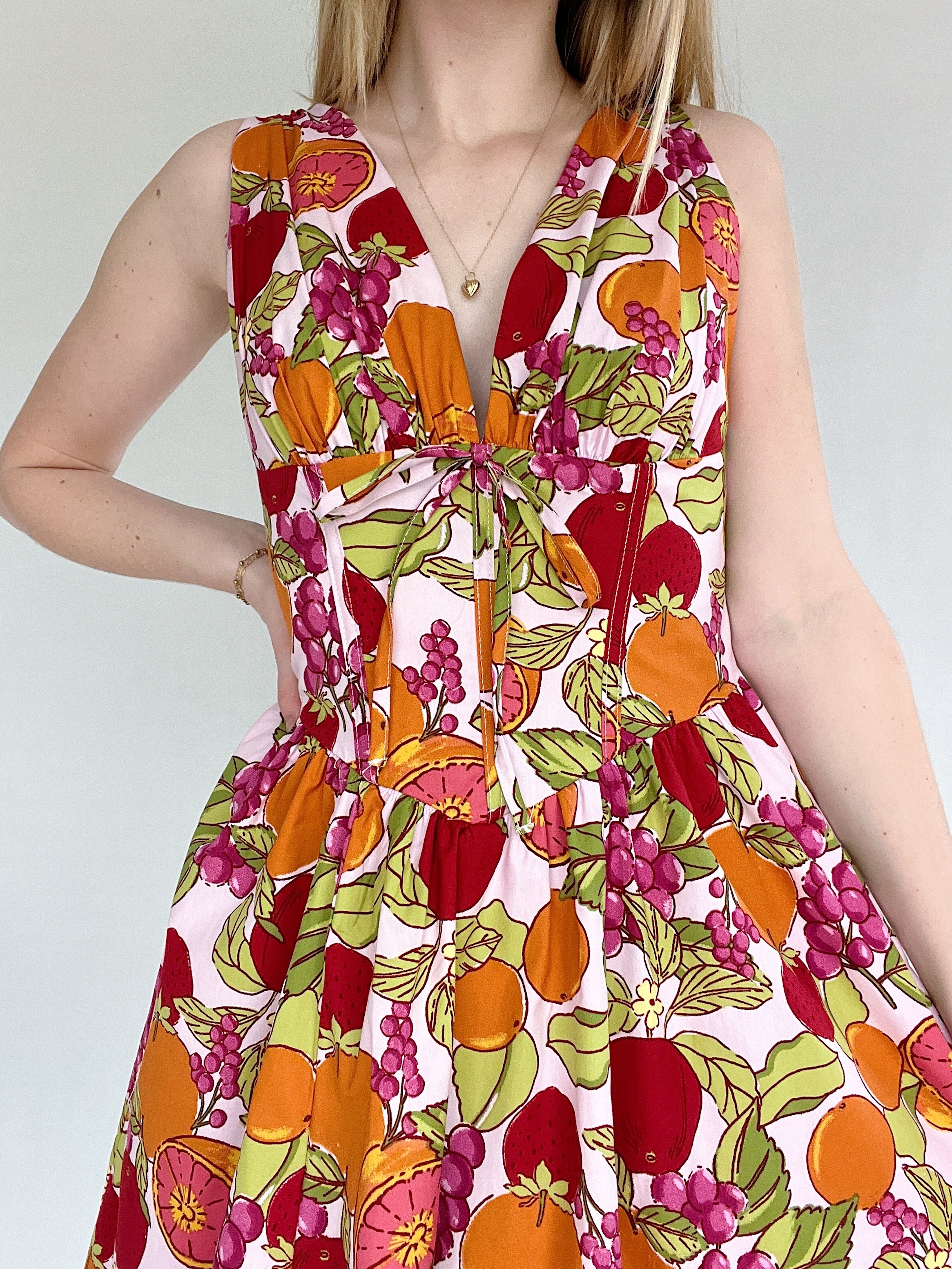 Sangria Sunset Midi Dress Top