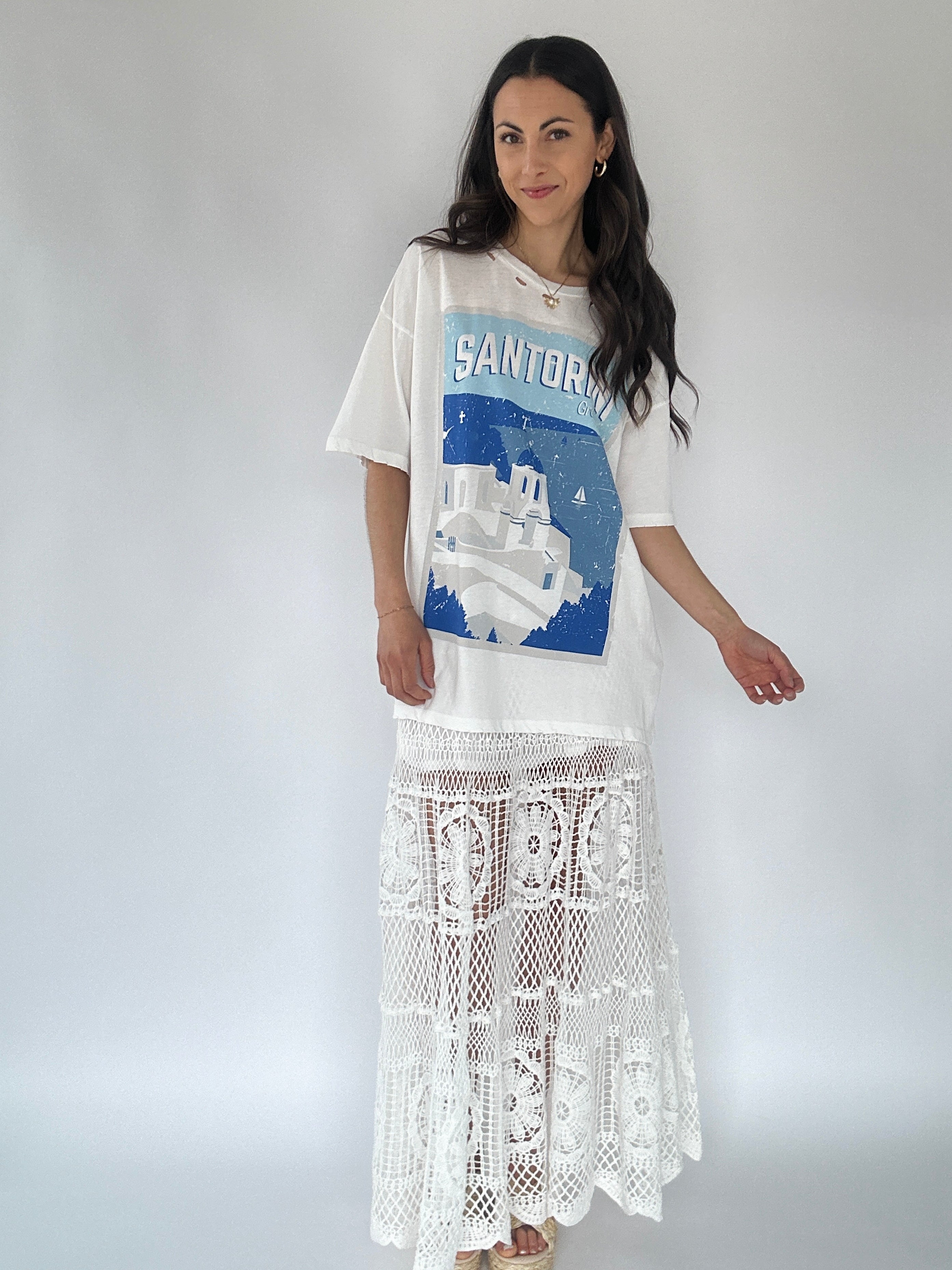 Santorini Oversized Tee Outfit