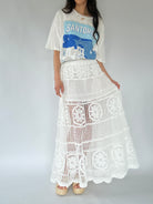 Santorini Oversized Tee With Skirt