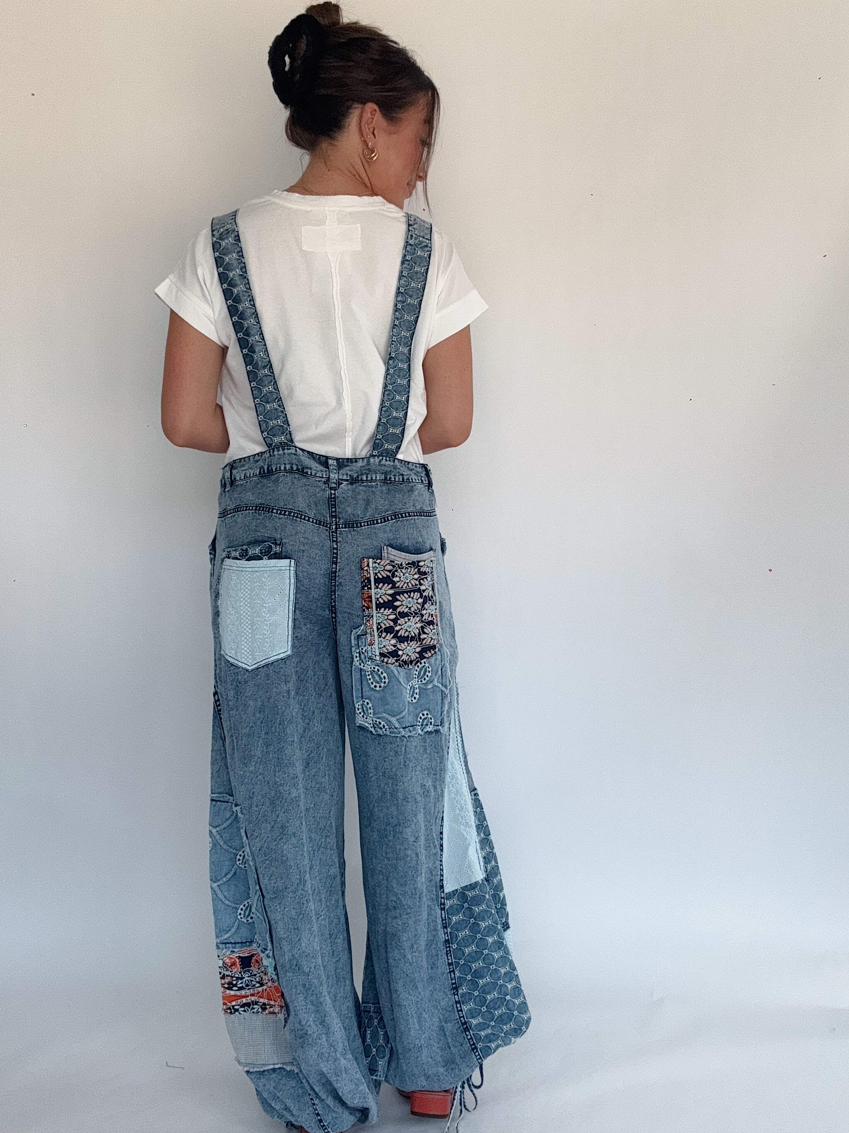 Say You Will Denim Overalls Back