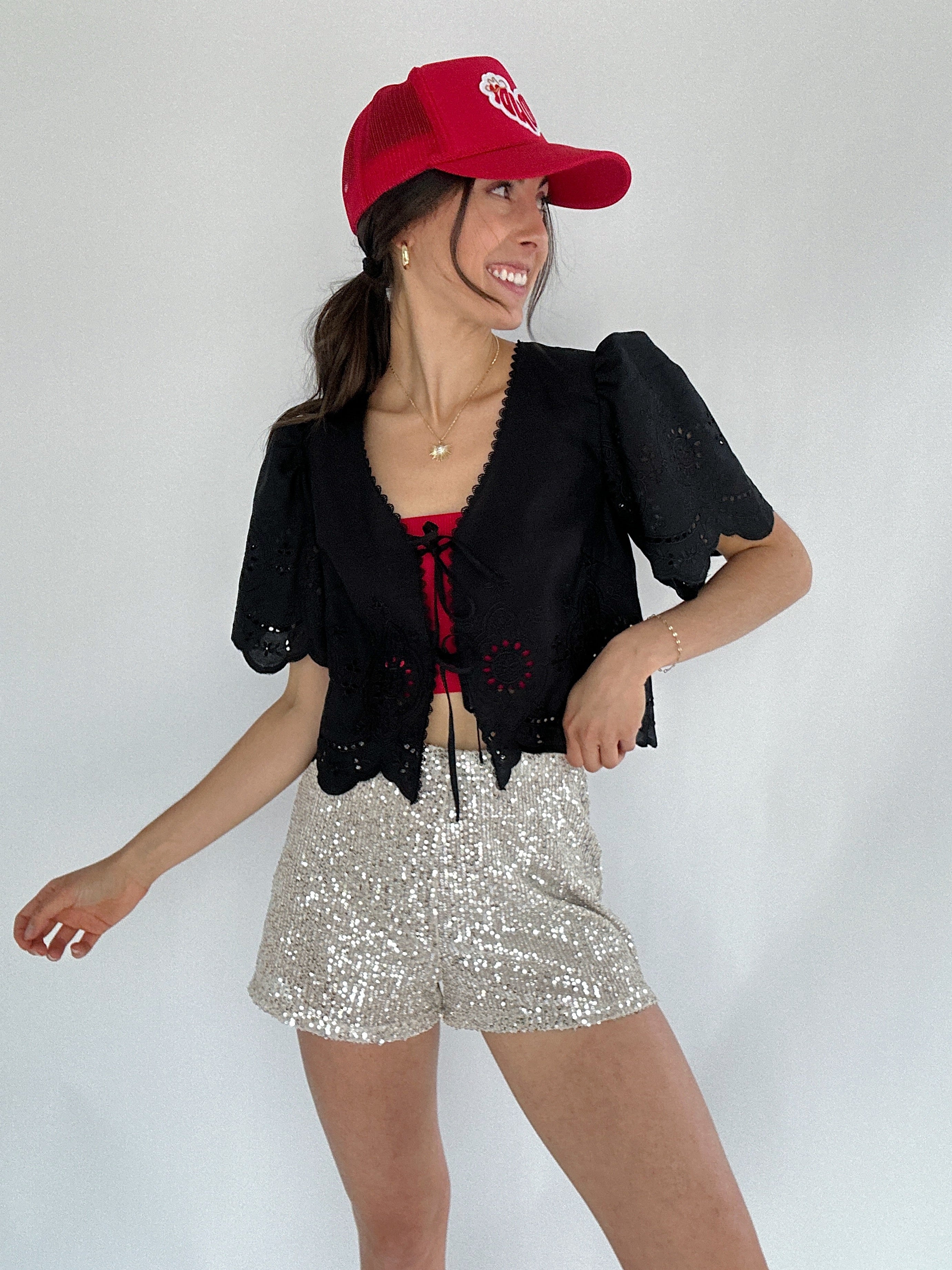 So Into You Tie Front Top Concert Outfit