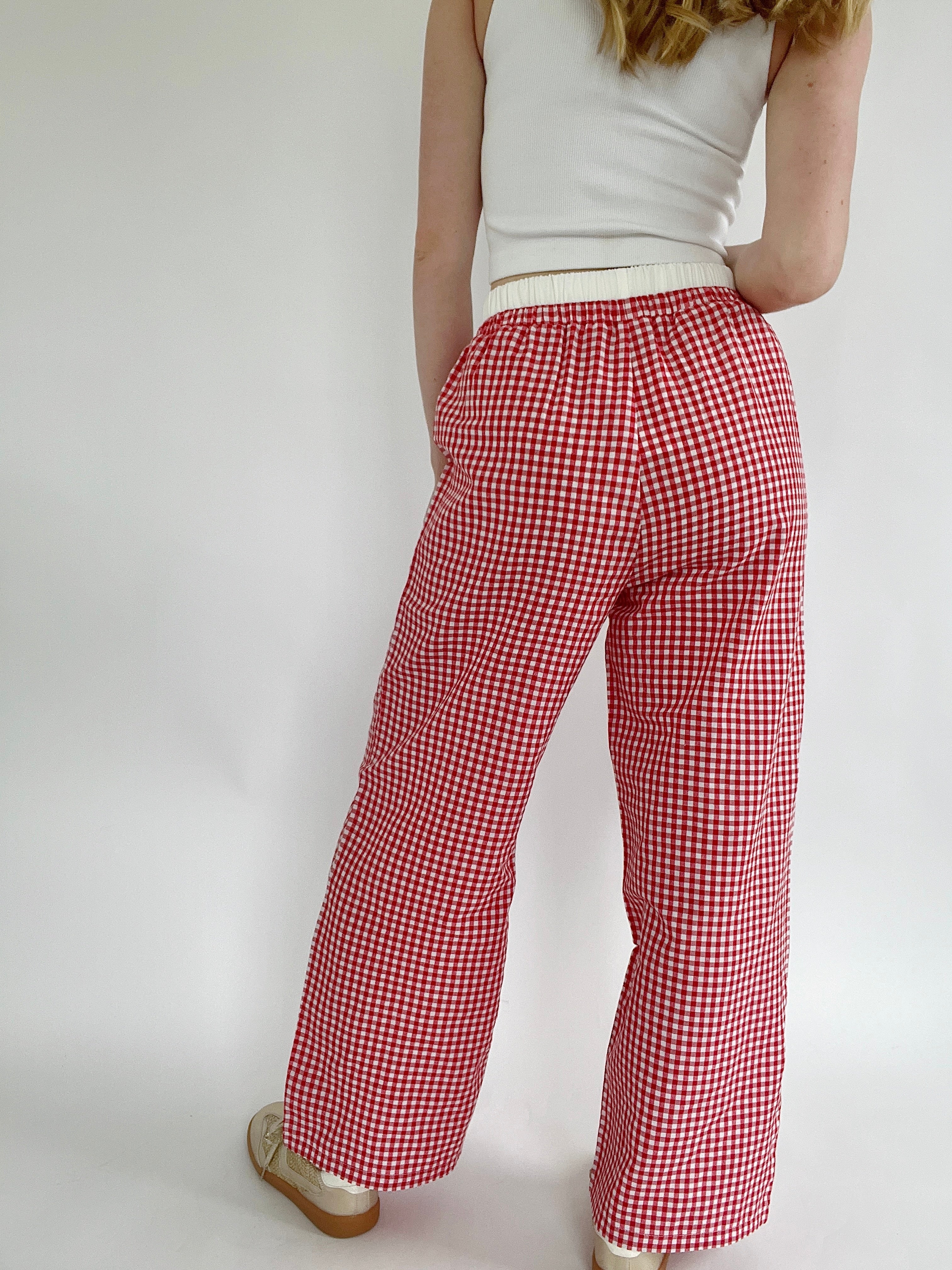 So Much More Boxer Pants Red Back