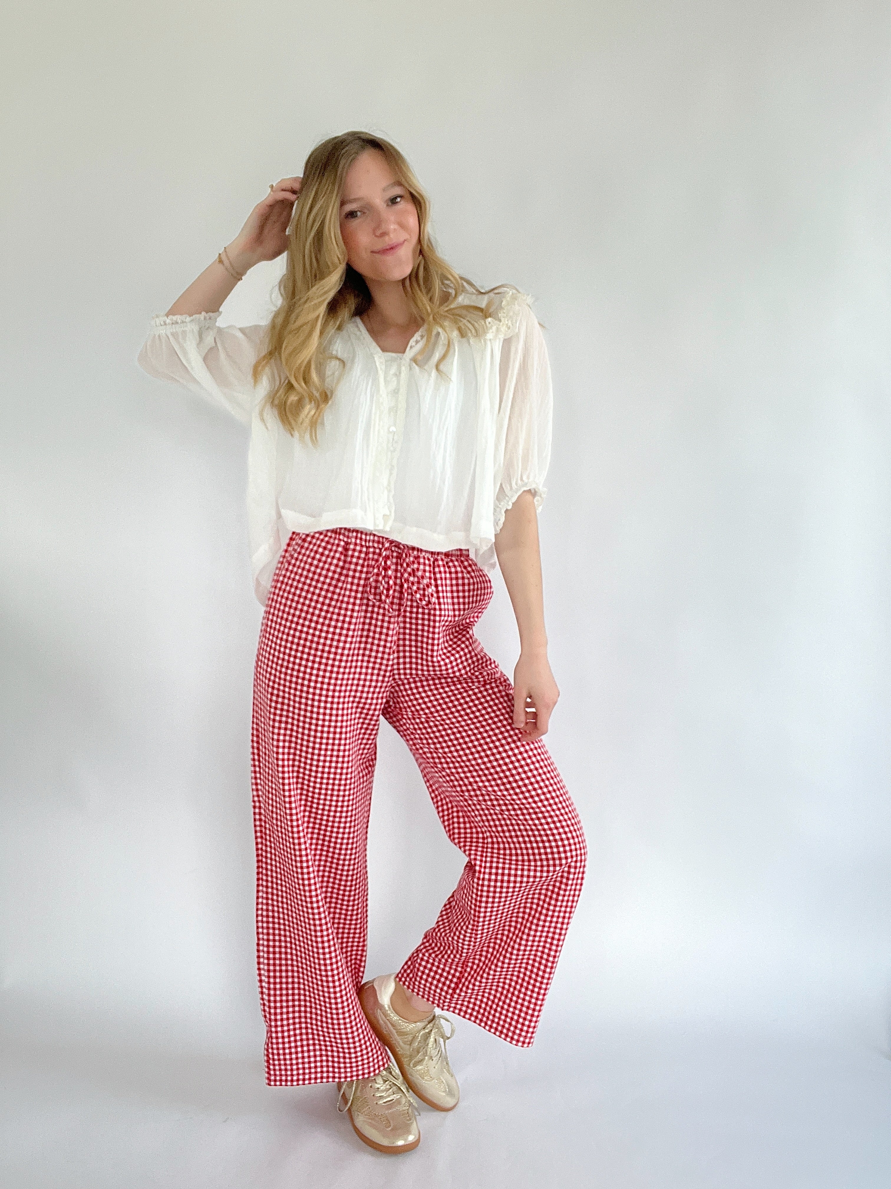 So Much More Boxer Pants Red Outfit