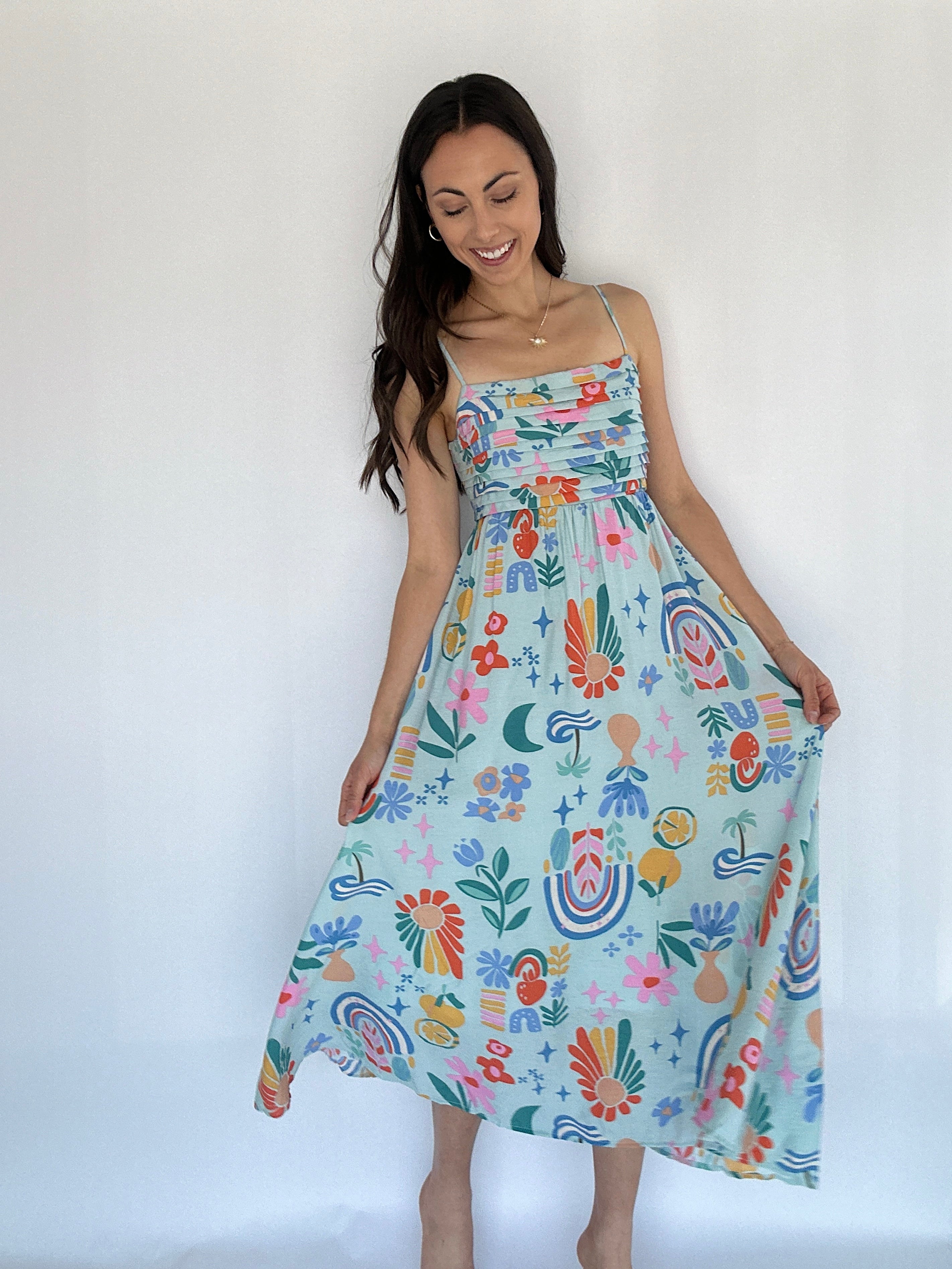 Summer Vibes Midi Dress Front