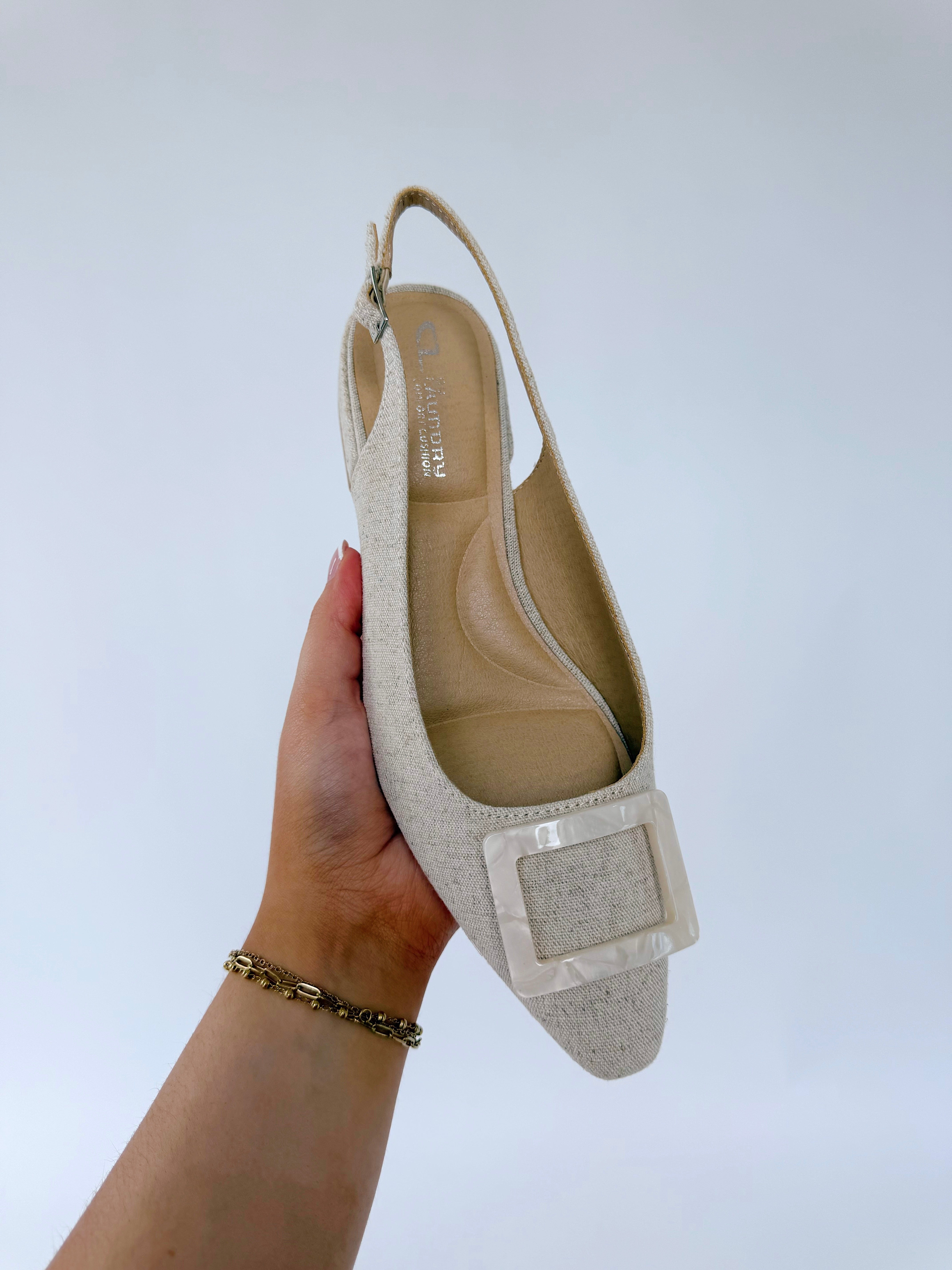 Sweetie Slingback Linen Top