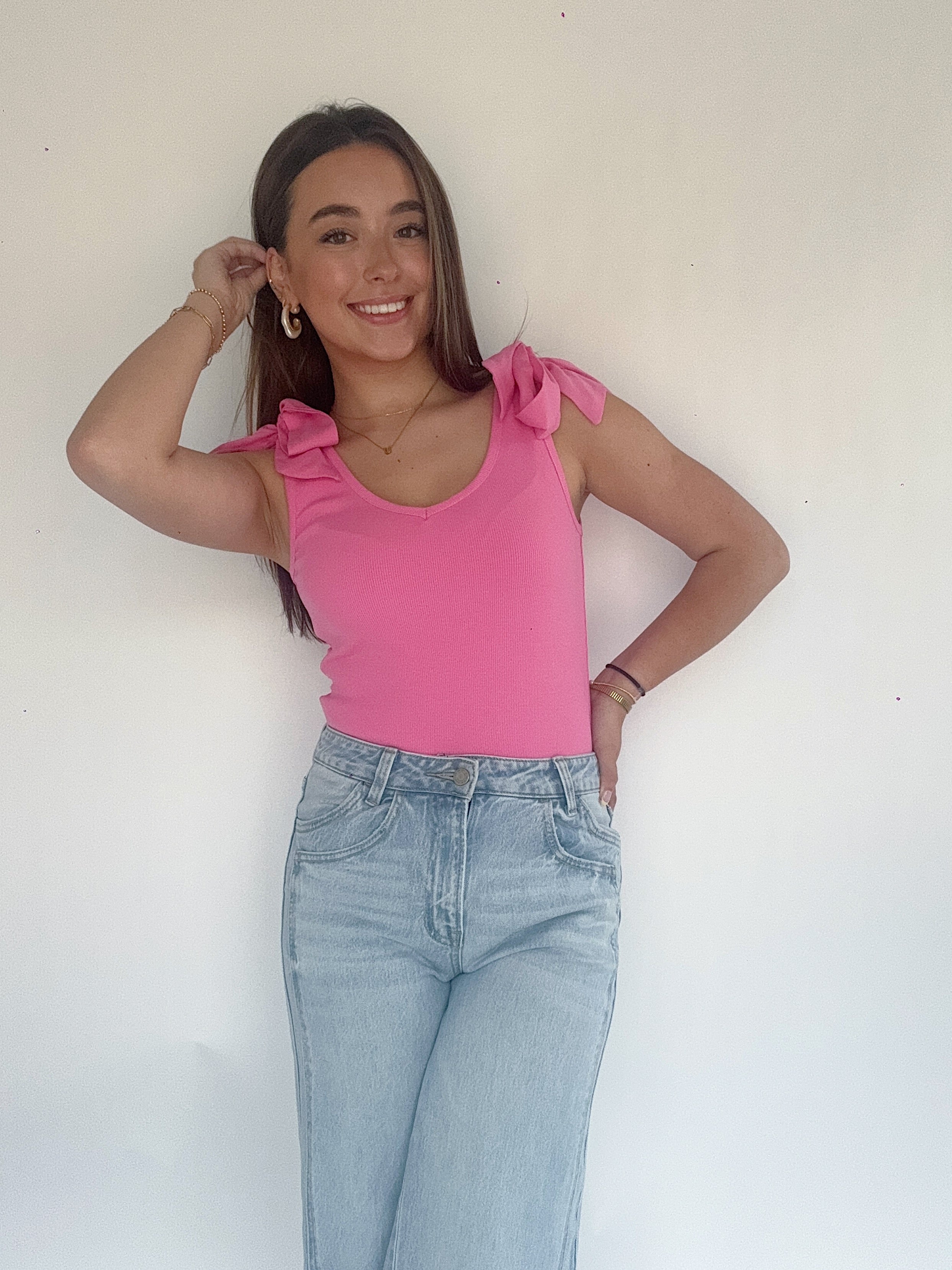 Tiebreaker Tank Pink