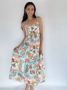 Tropic Days Midi Dress Front