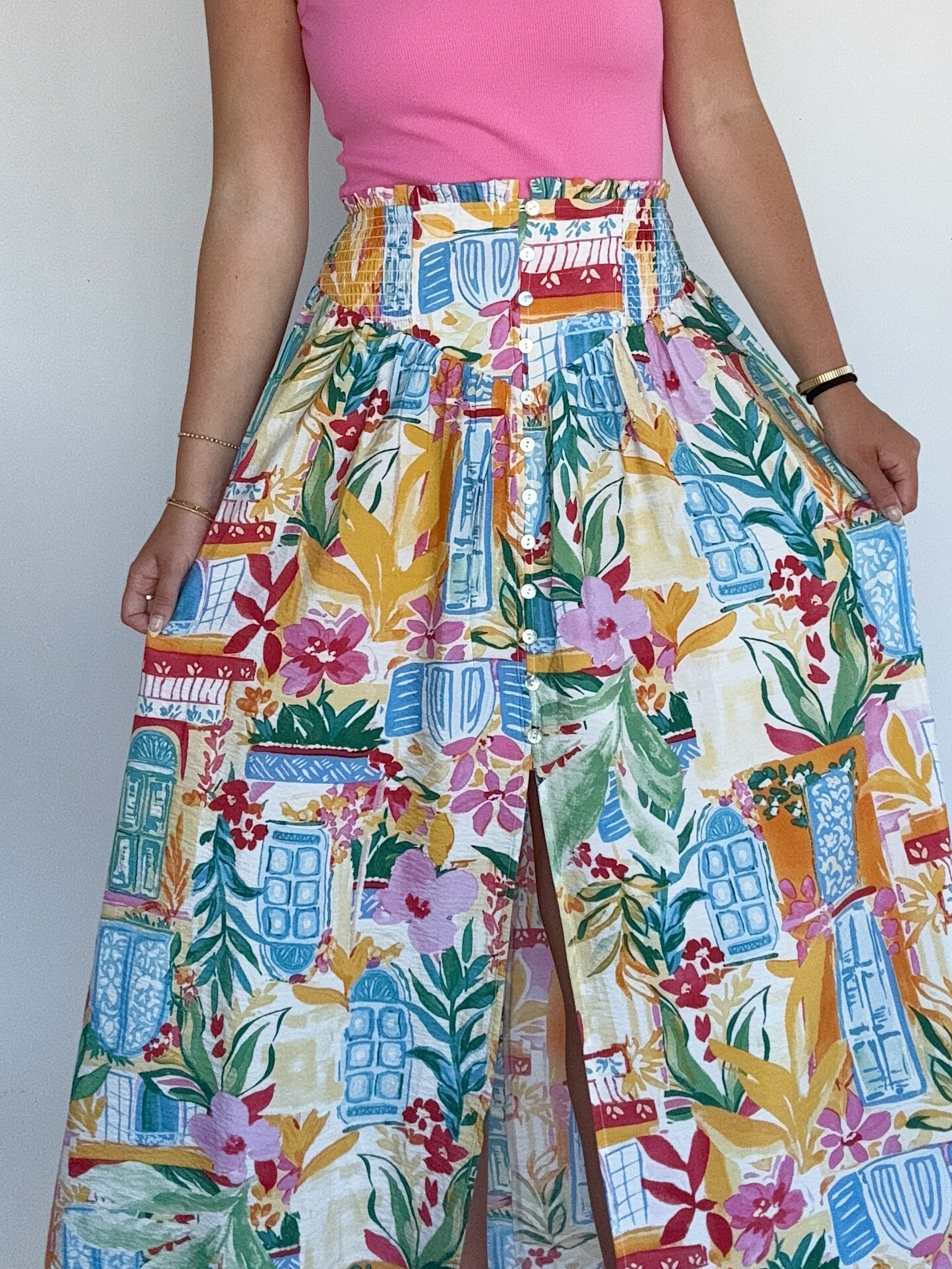 Tropicana Maxi Skirt Detail