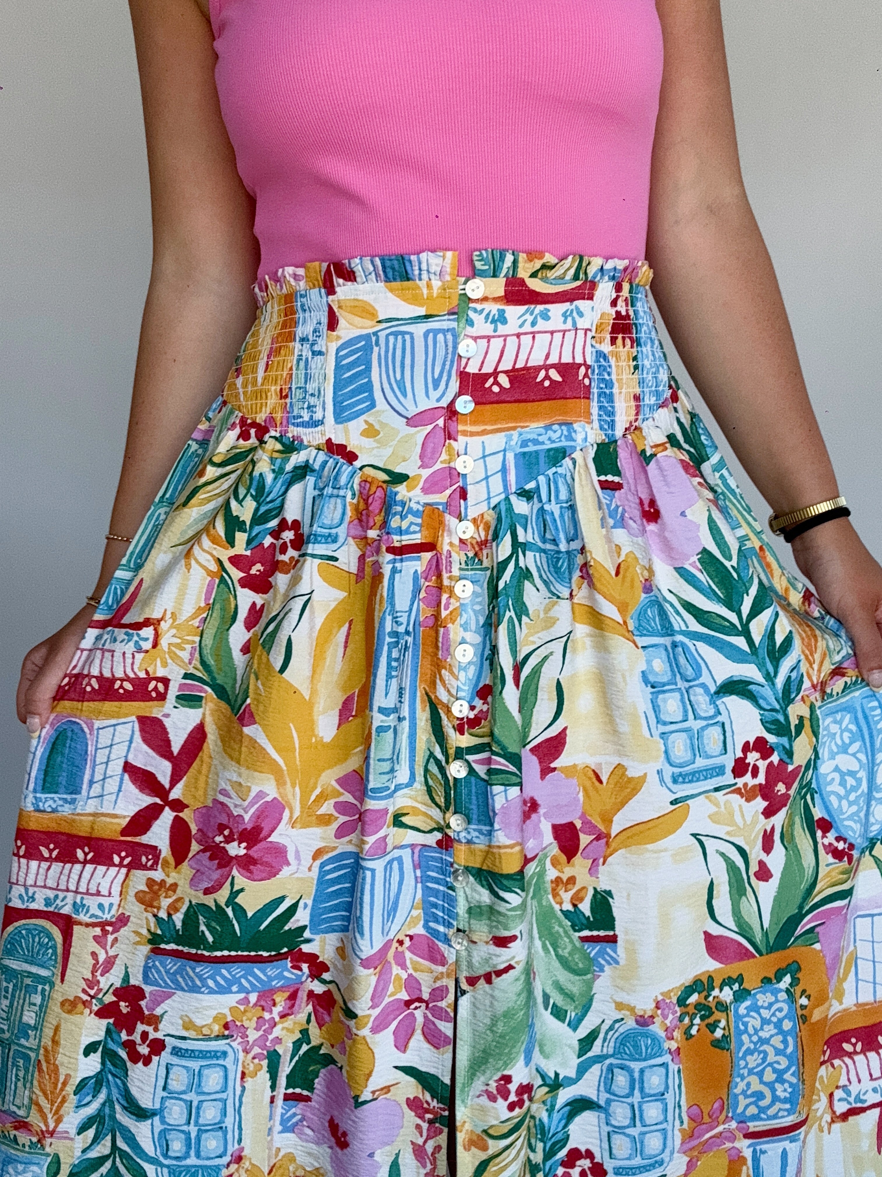 Tropicana Maxi Skirt Waist