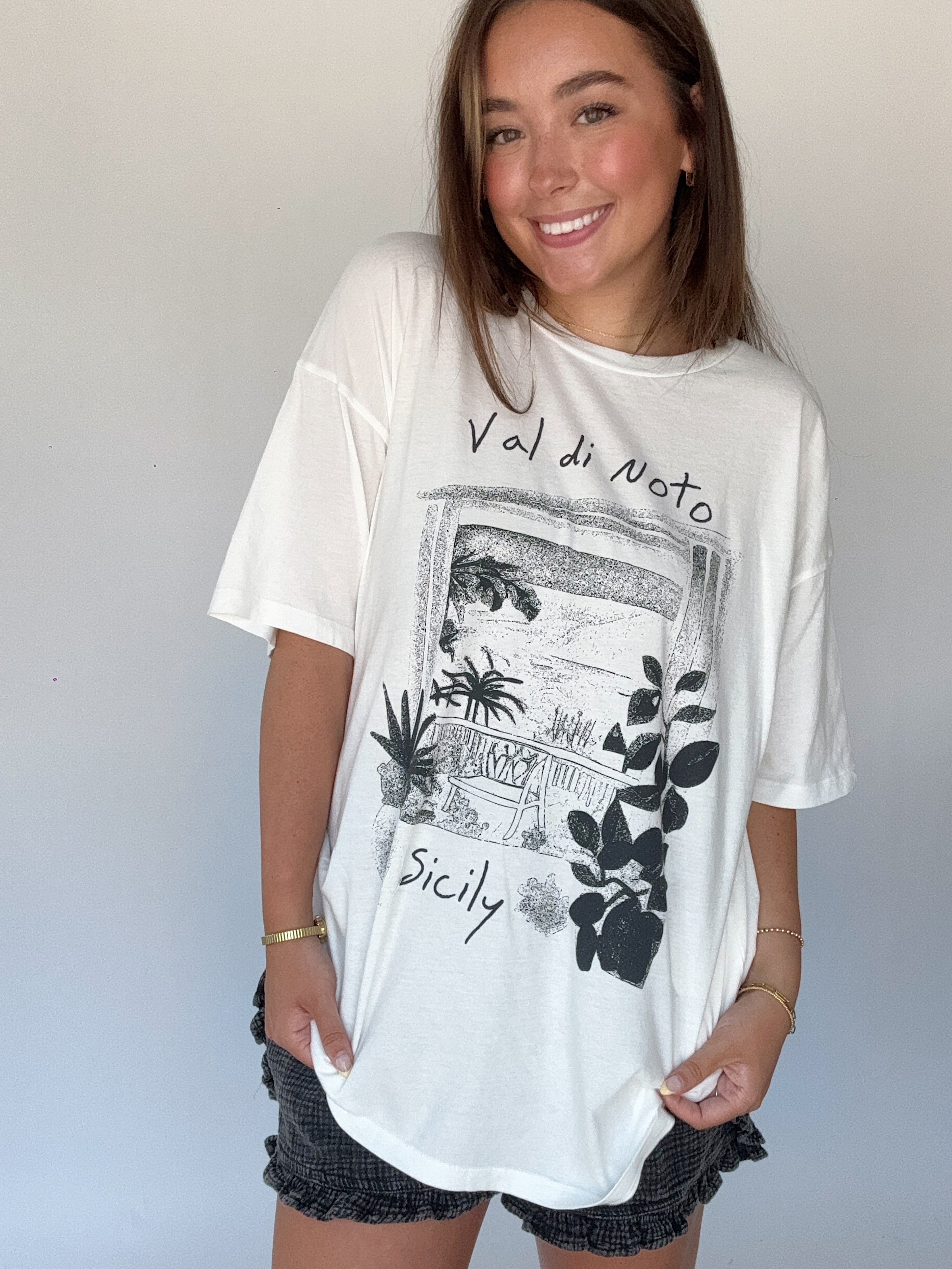 Val Di Noto Sicily Oversized Tee