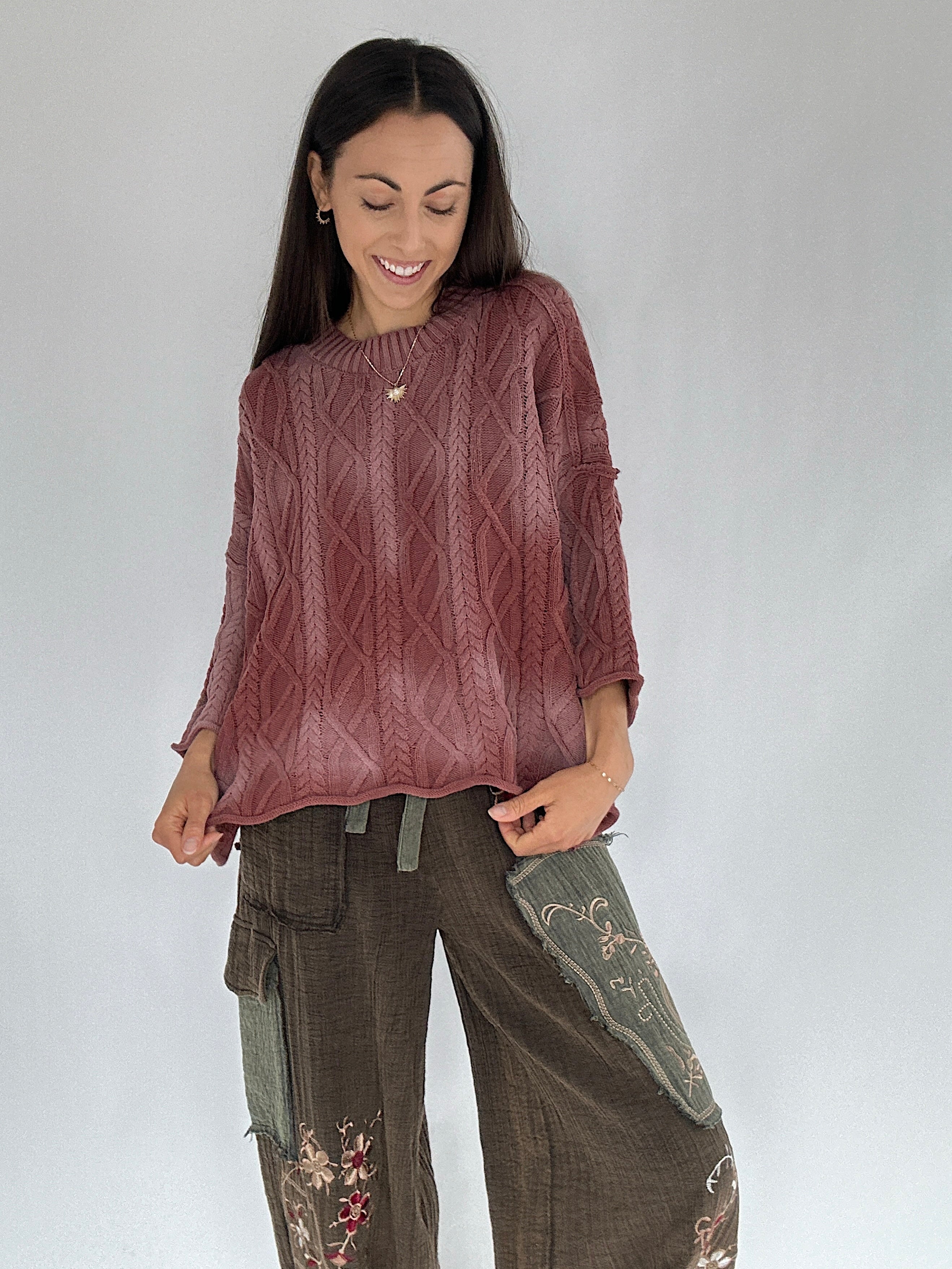 Wait Up Cable Sweater