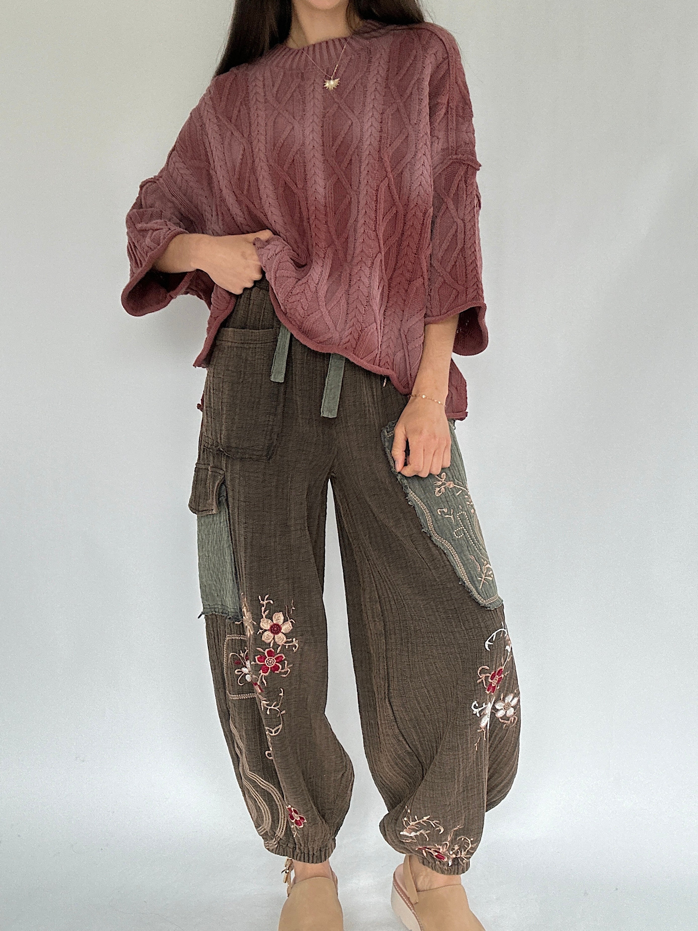 Wait Up Cable Sweater Front