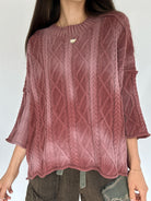 Wait Up Cable Sweater Front