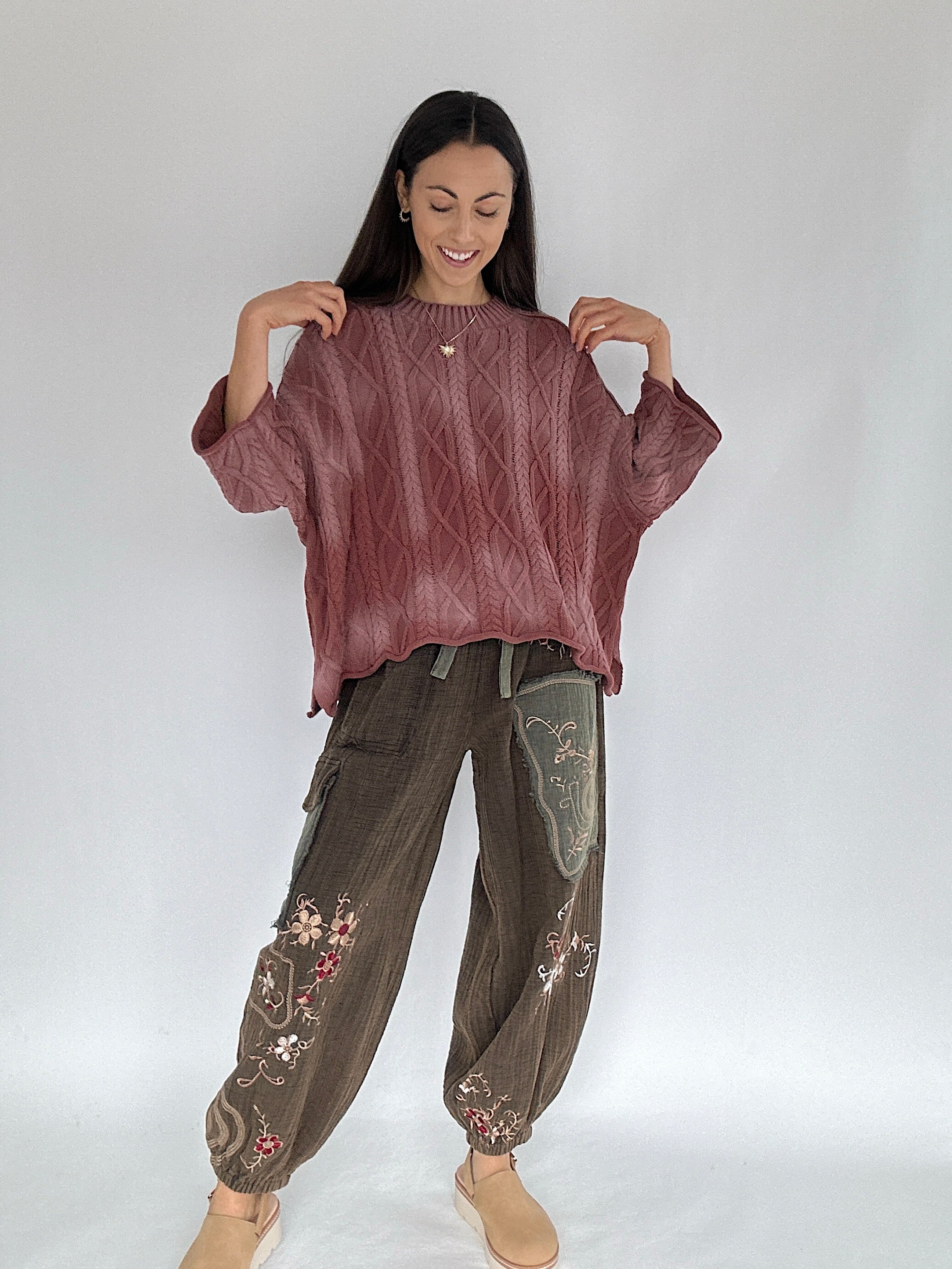 Wait Up Cable Sweater outfit