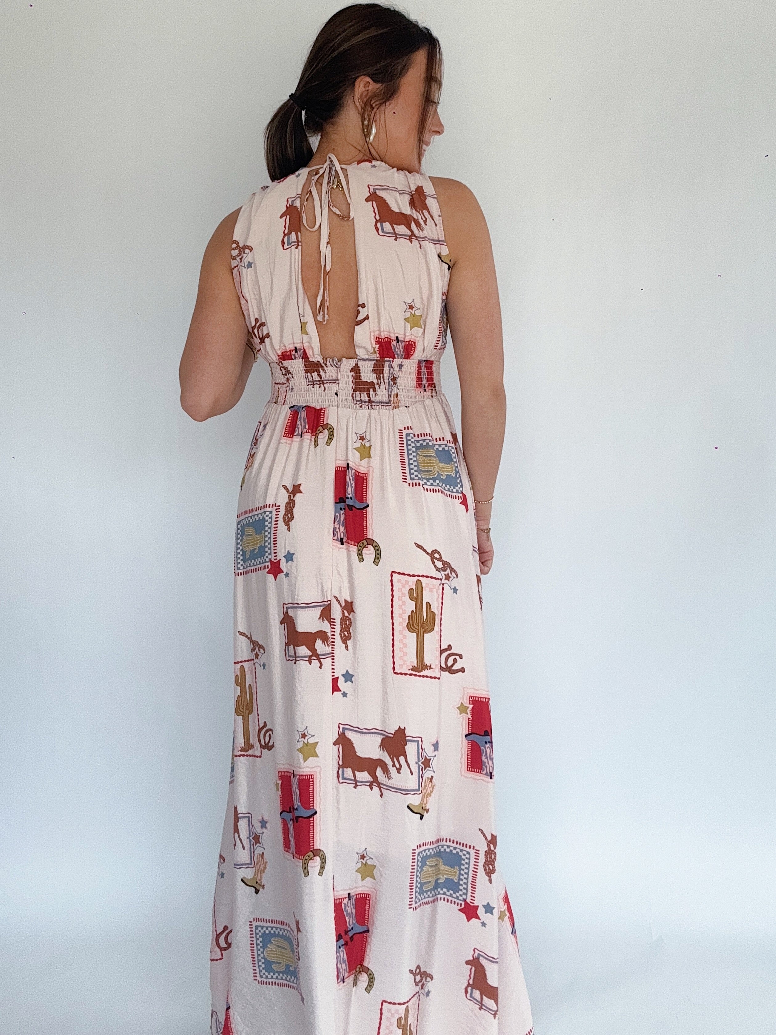 Wild West Maxi Dress Back