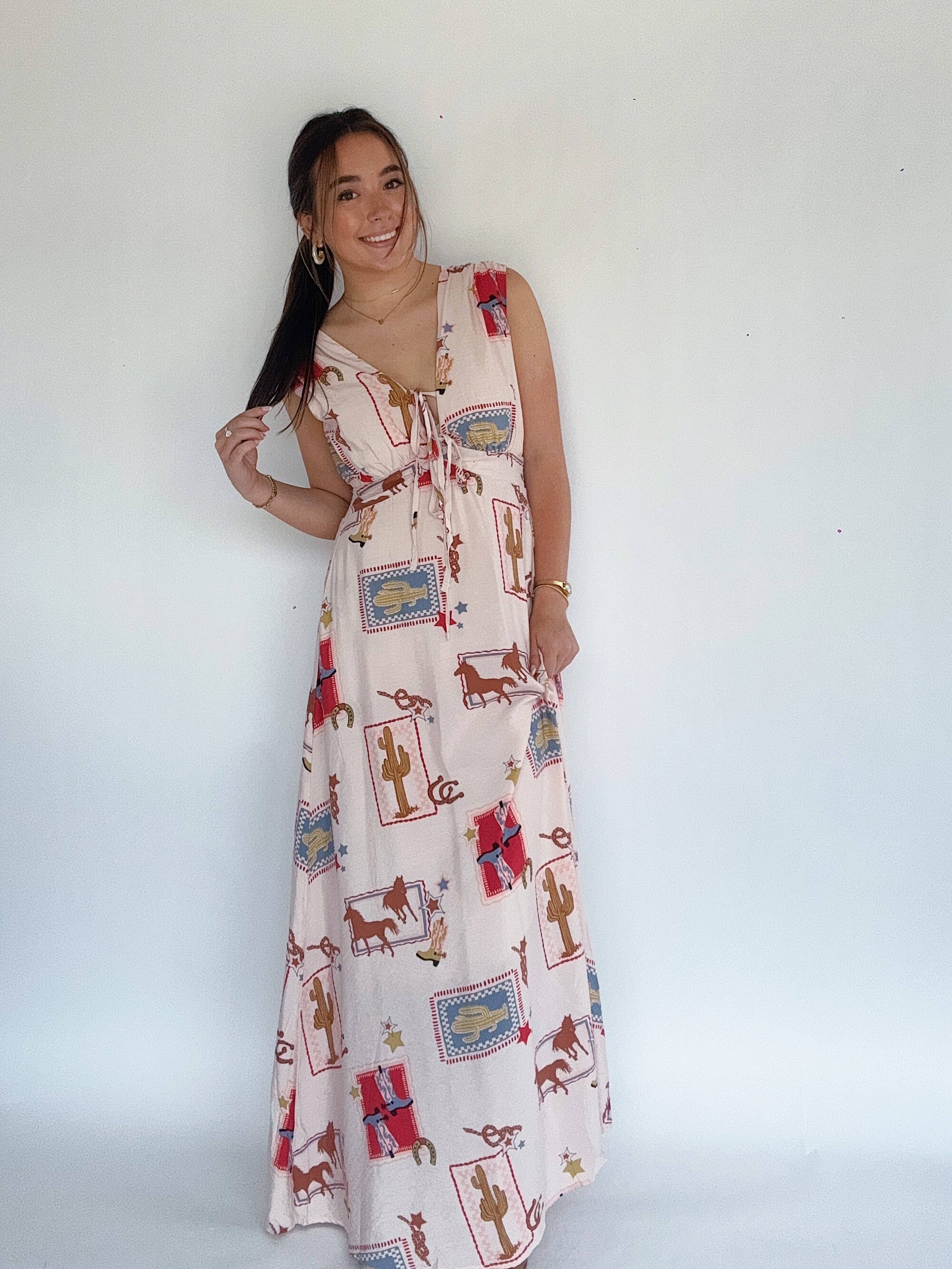 Wild West Maxi Dress Front