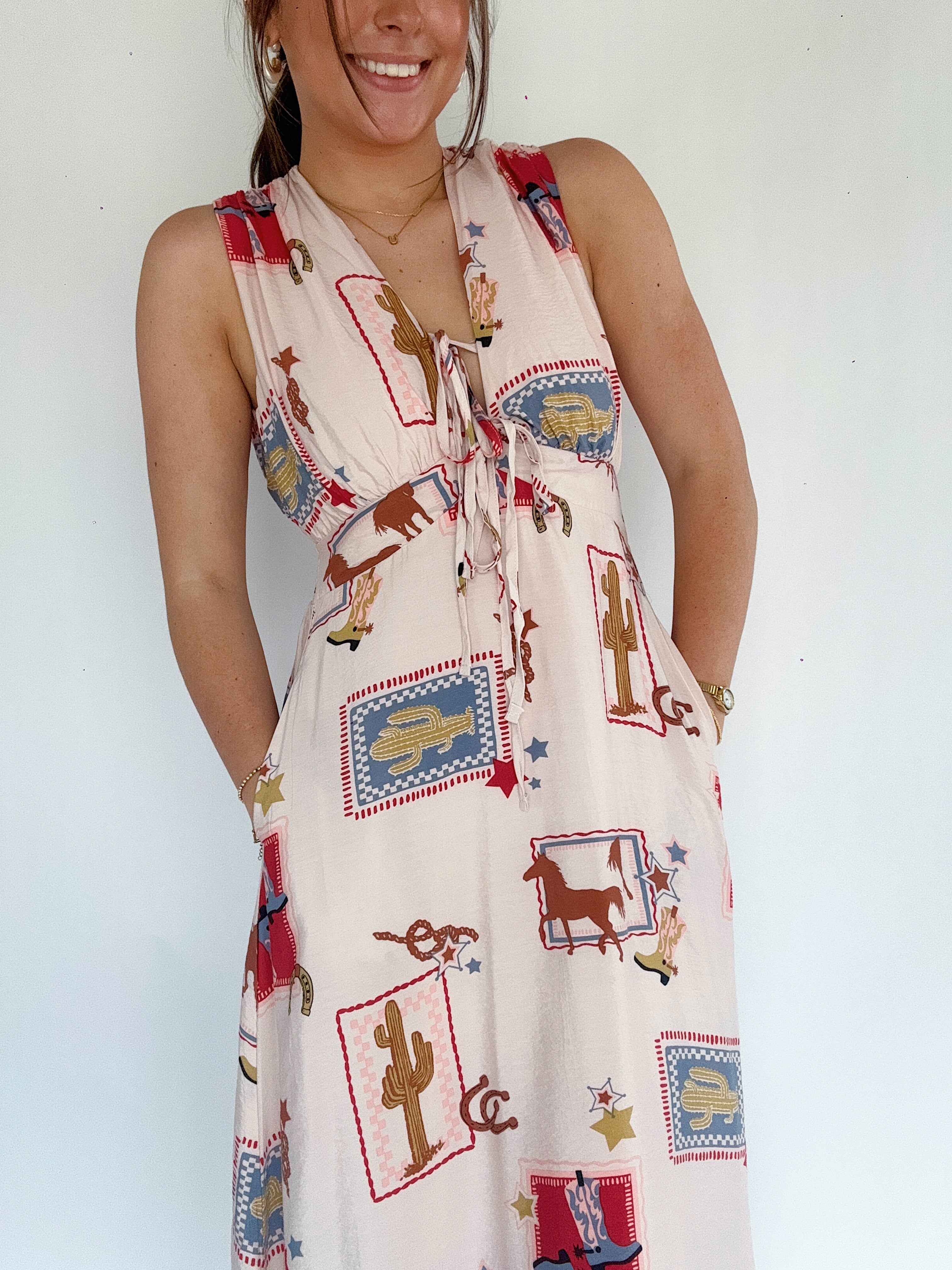 Wild West Maxi Dress Top