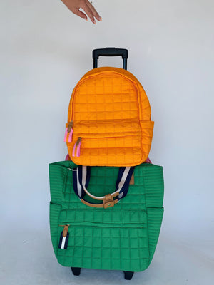 Ezra Quilted Roller Tote - Green