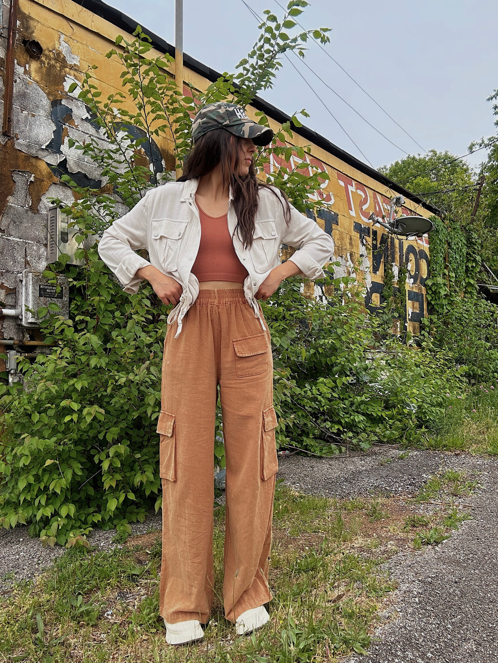 Conversation Cargo Pants - Clay