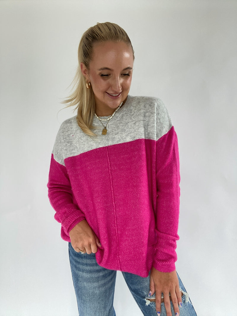 Justified Color Block Sweater