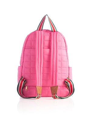 Ezra Quilted Backpack - Pink