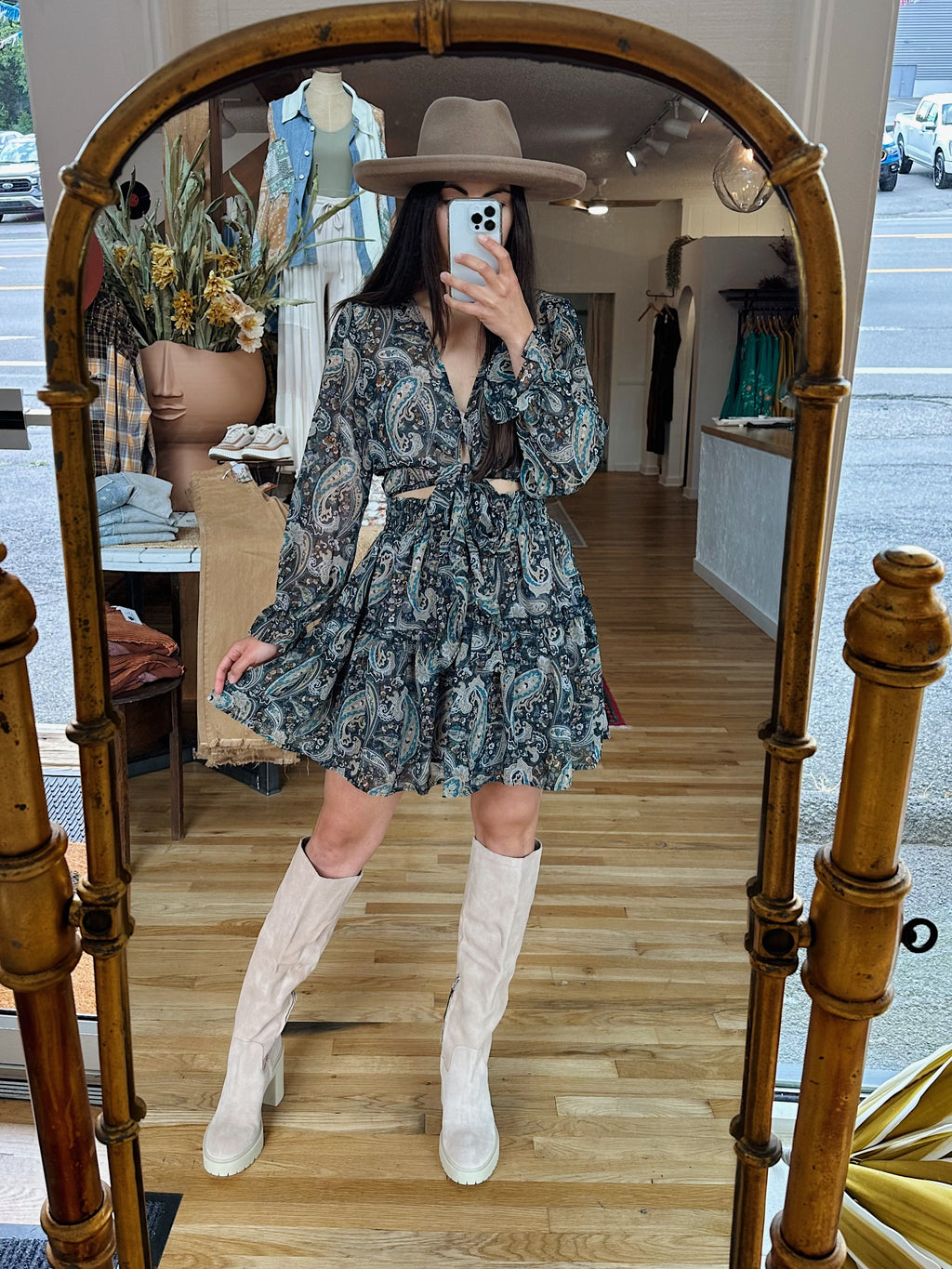 Change Is Coming Paisley Mini Skirt