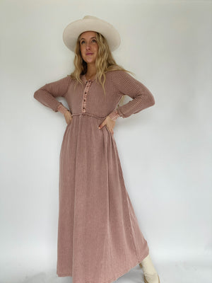 Where You Found Me Dress - Rose